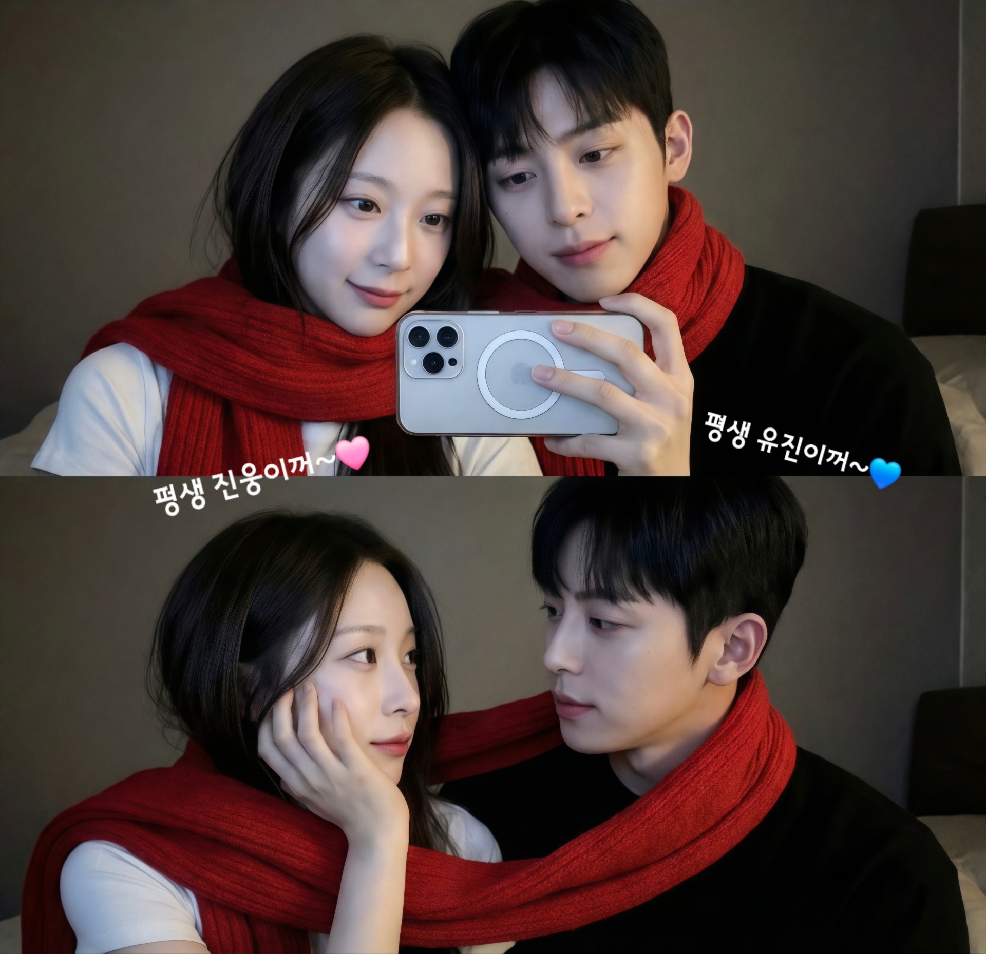 나의 그녀가 좋아하는 노래 가사를 들려줍니다