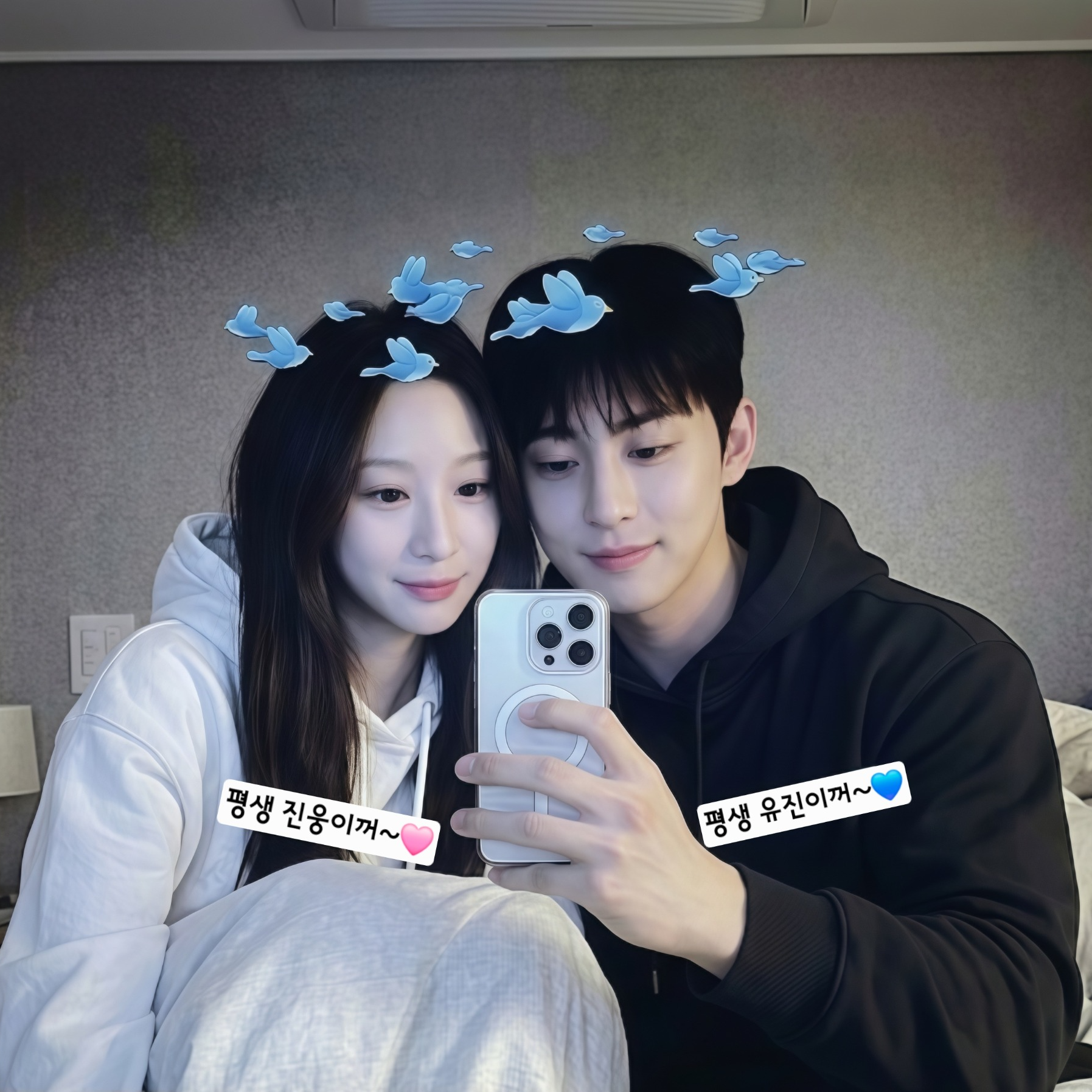 나의 그녀가 좋아하는 노래 가사를 들려줍니다