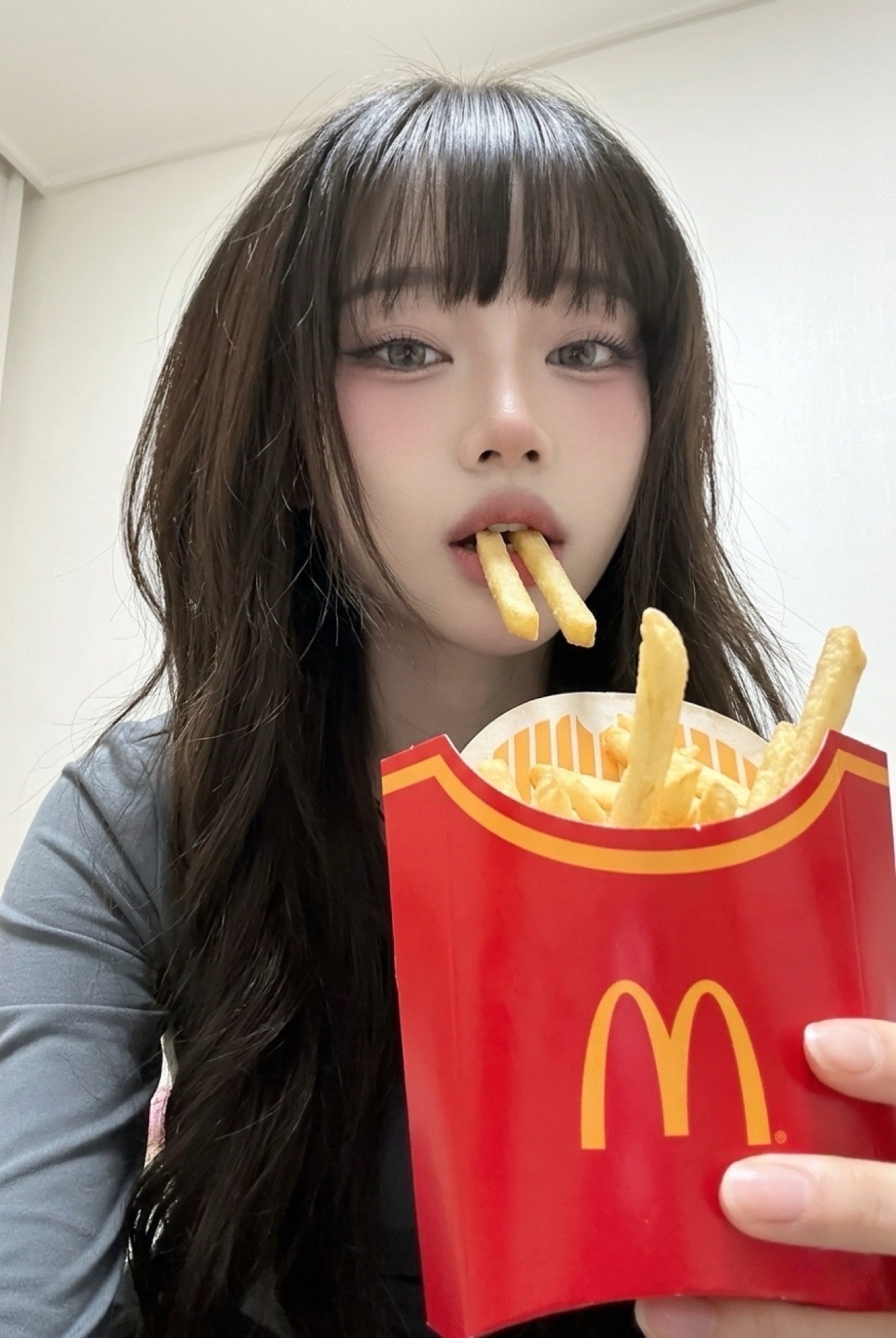 우스미 일하는 중, 키보드 ASMR 