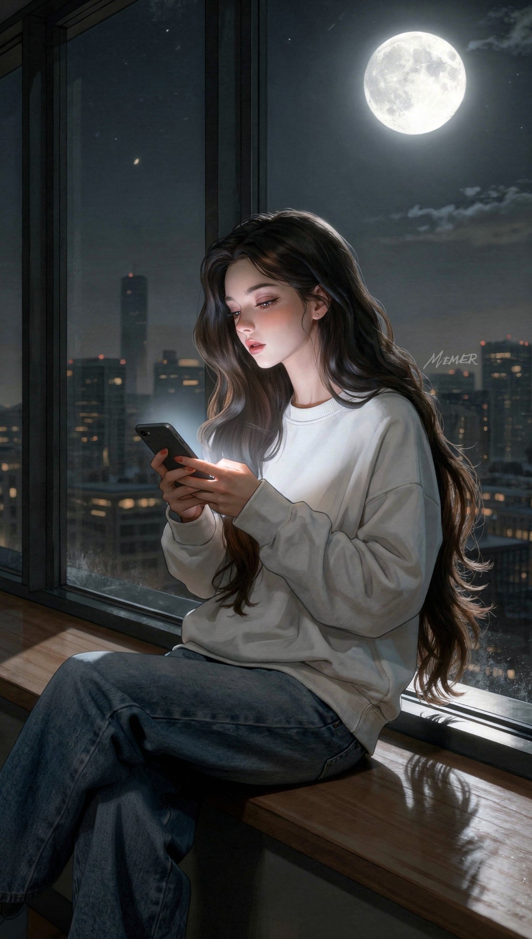 달빛이 내린 밤