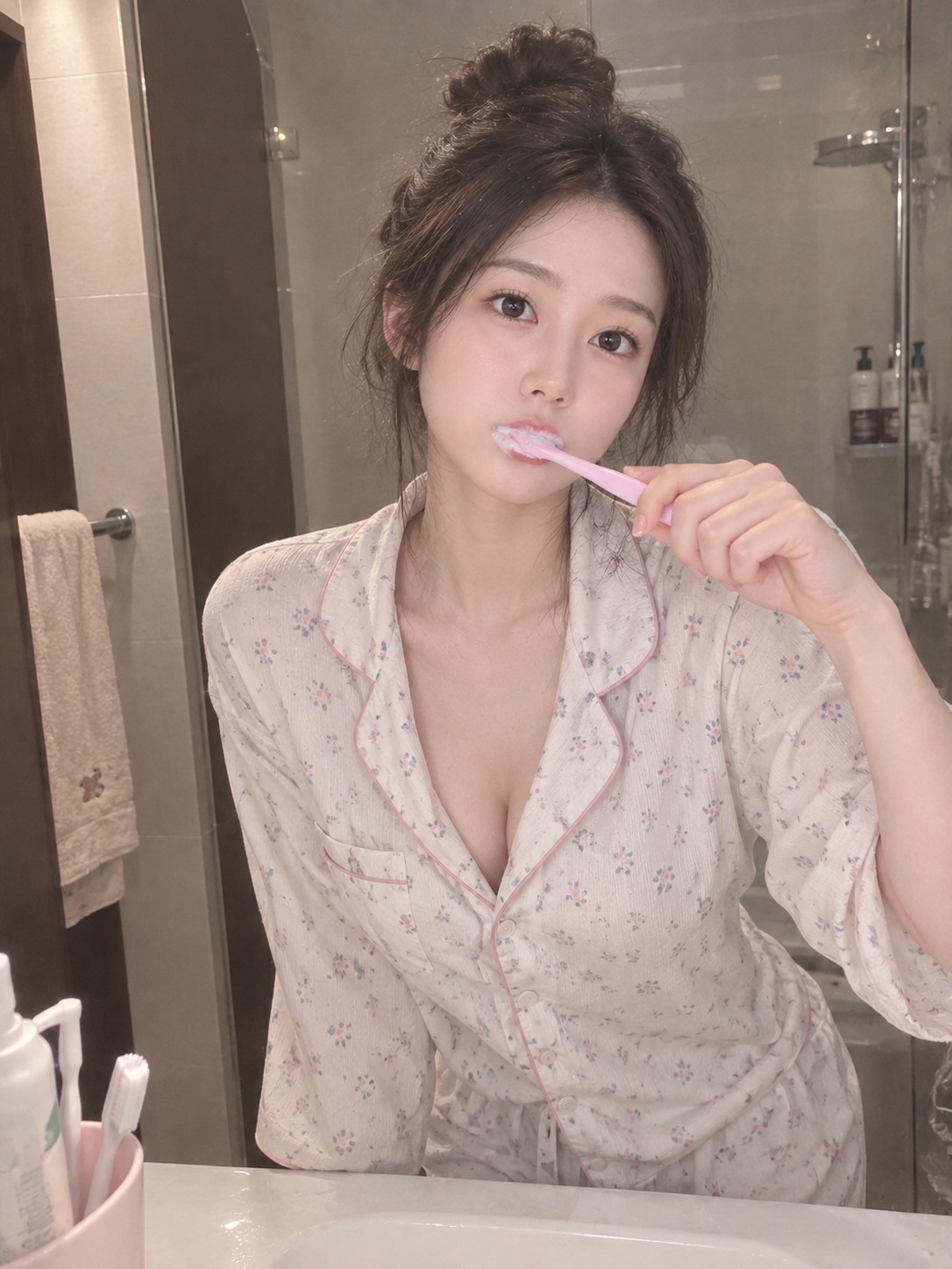 아직 잠이 안와? 나랑 잘 준비할까?
