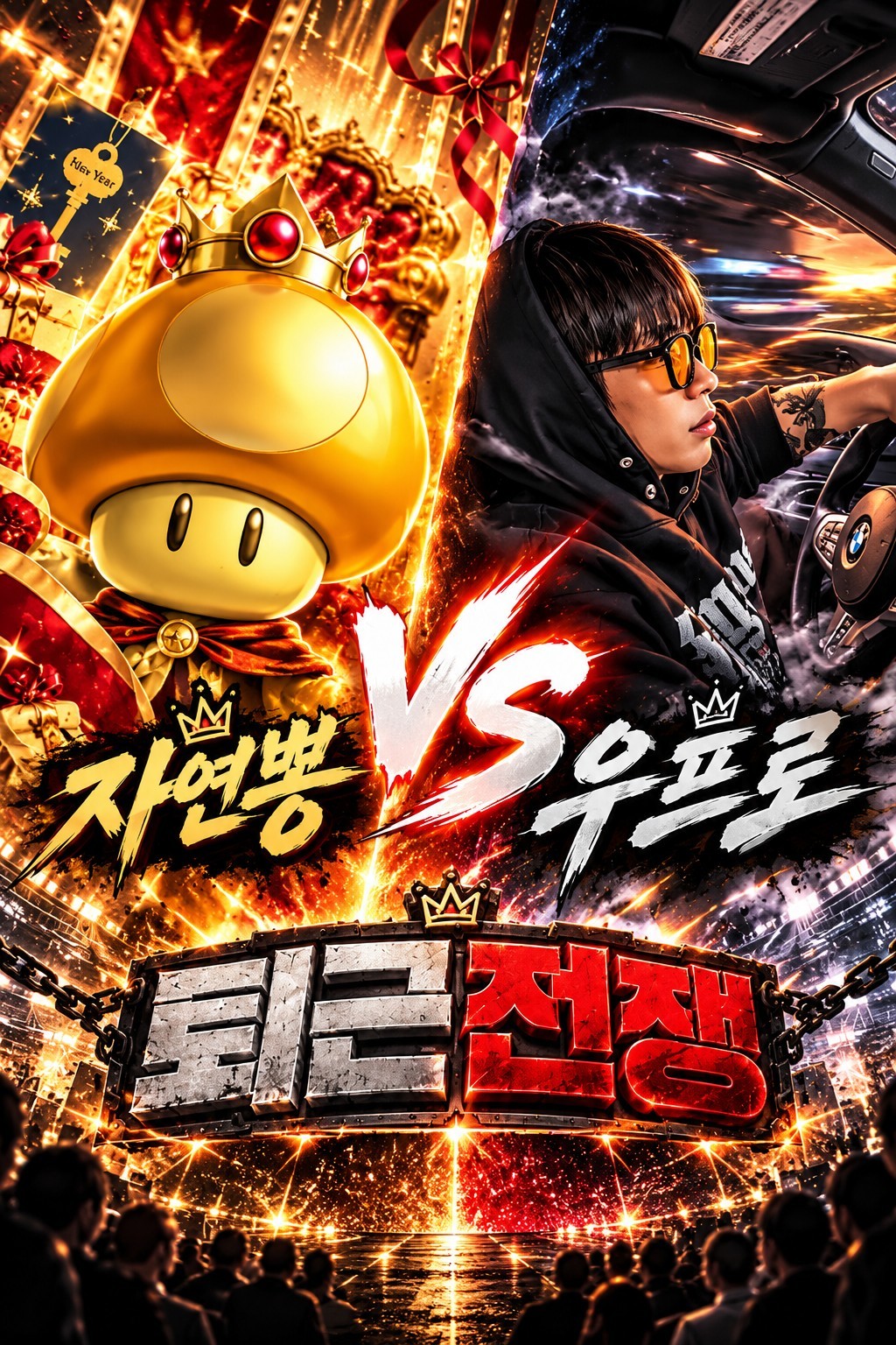 우프로 vs 자연뽕 퇴근전쟁 🔪