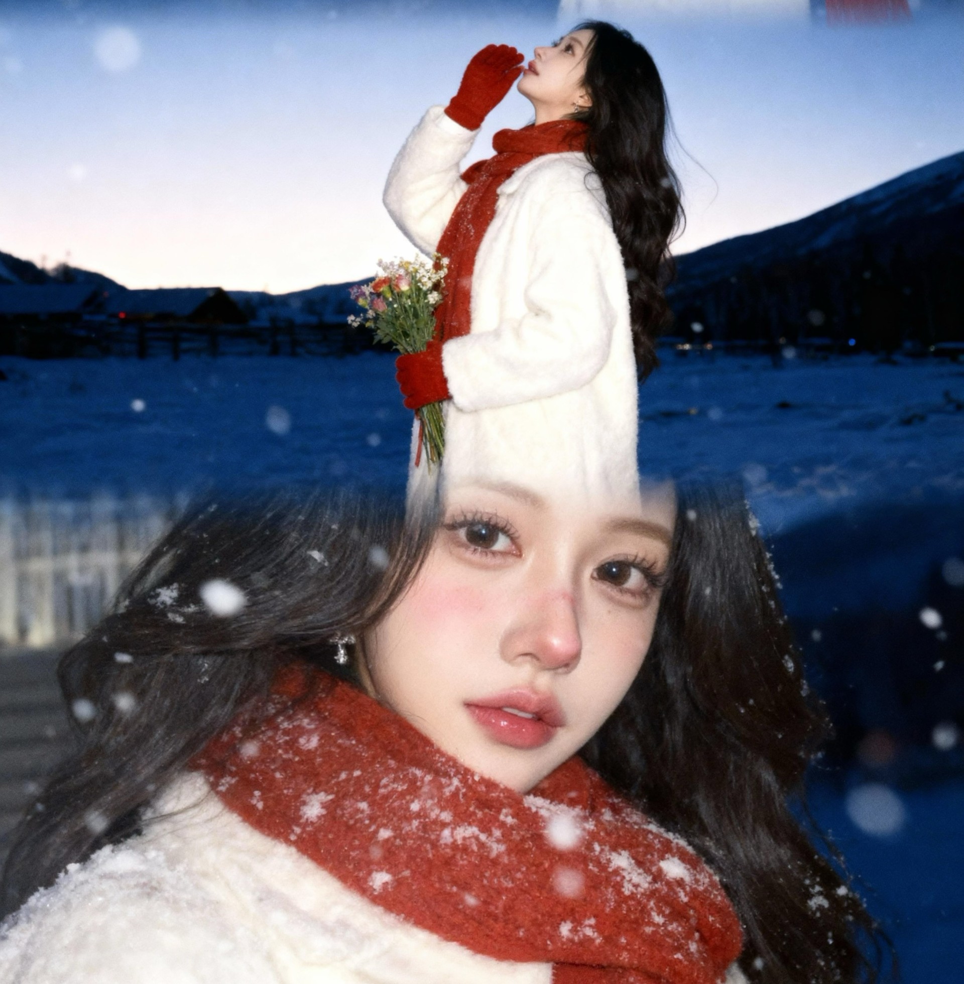 따뜻한 점심이야 🥹🧣