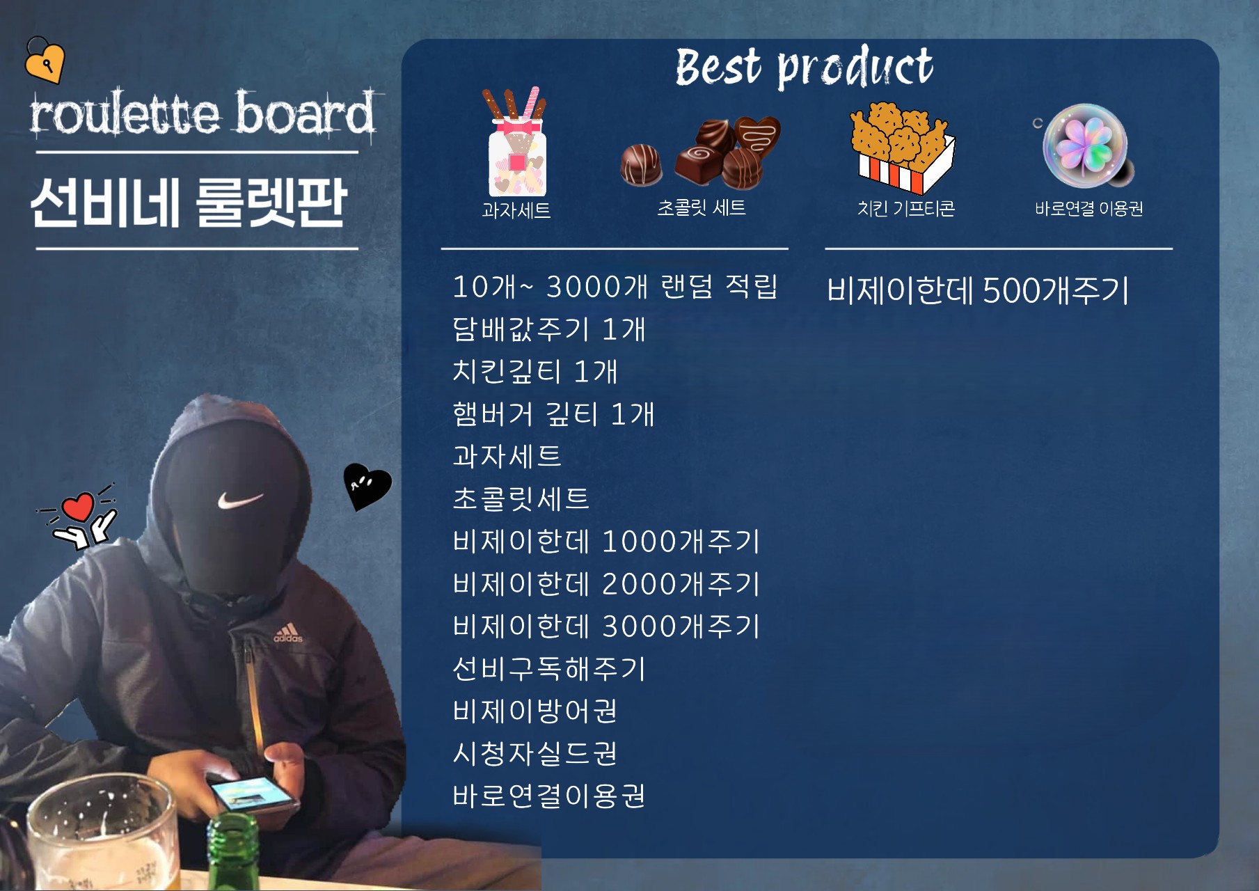 수고했습니다 룰렛 55 개