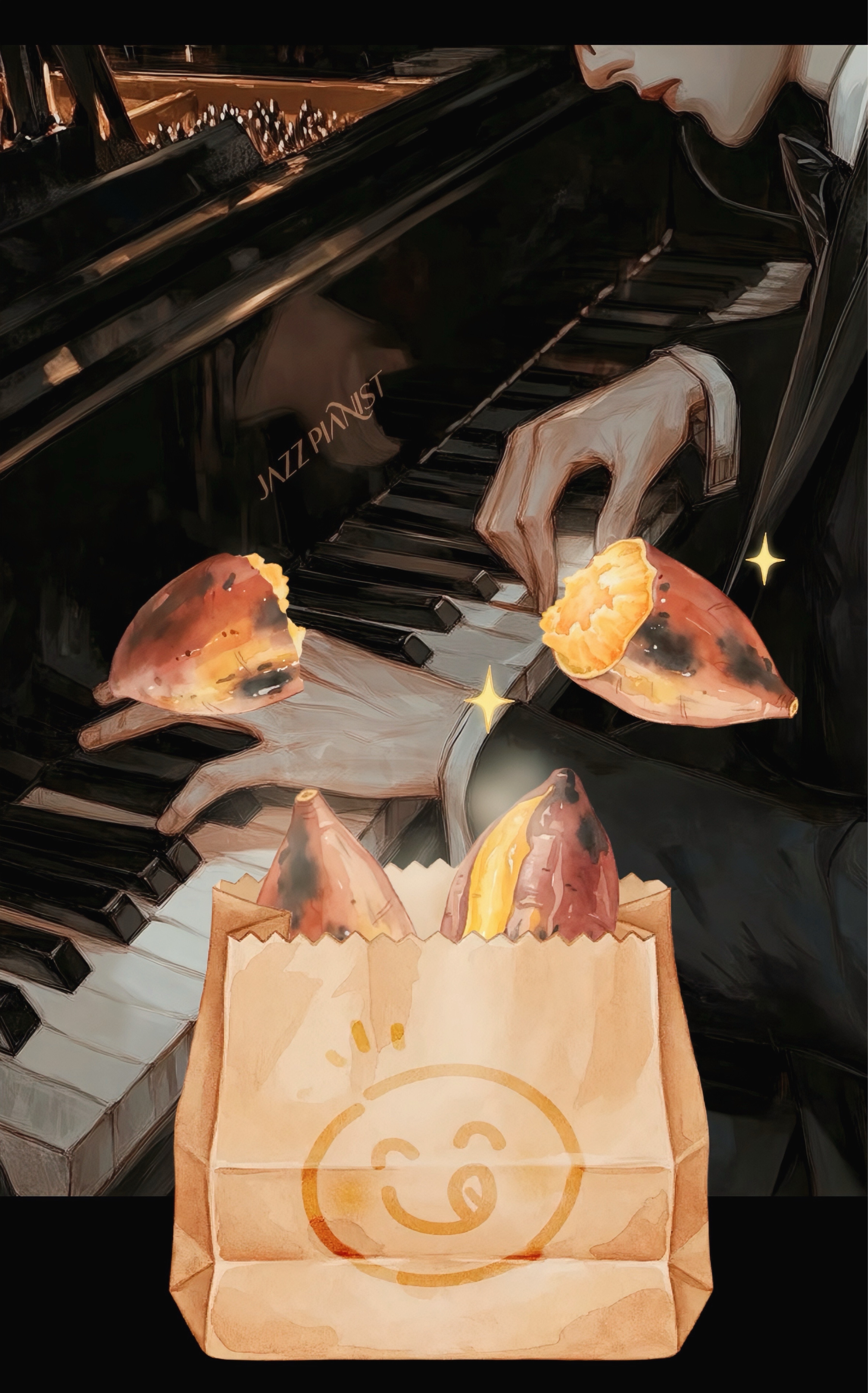 피아노연주를 맛있게 치는 👍🎹👏