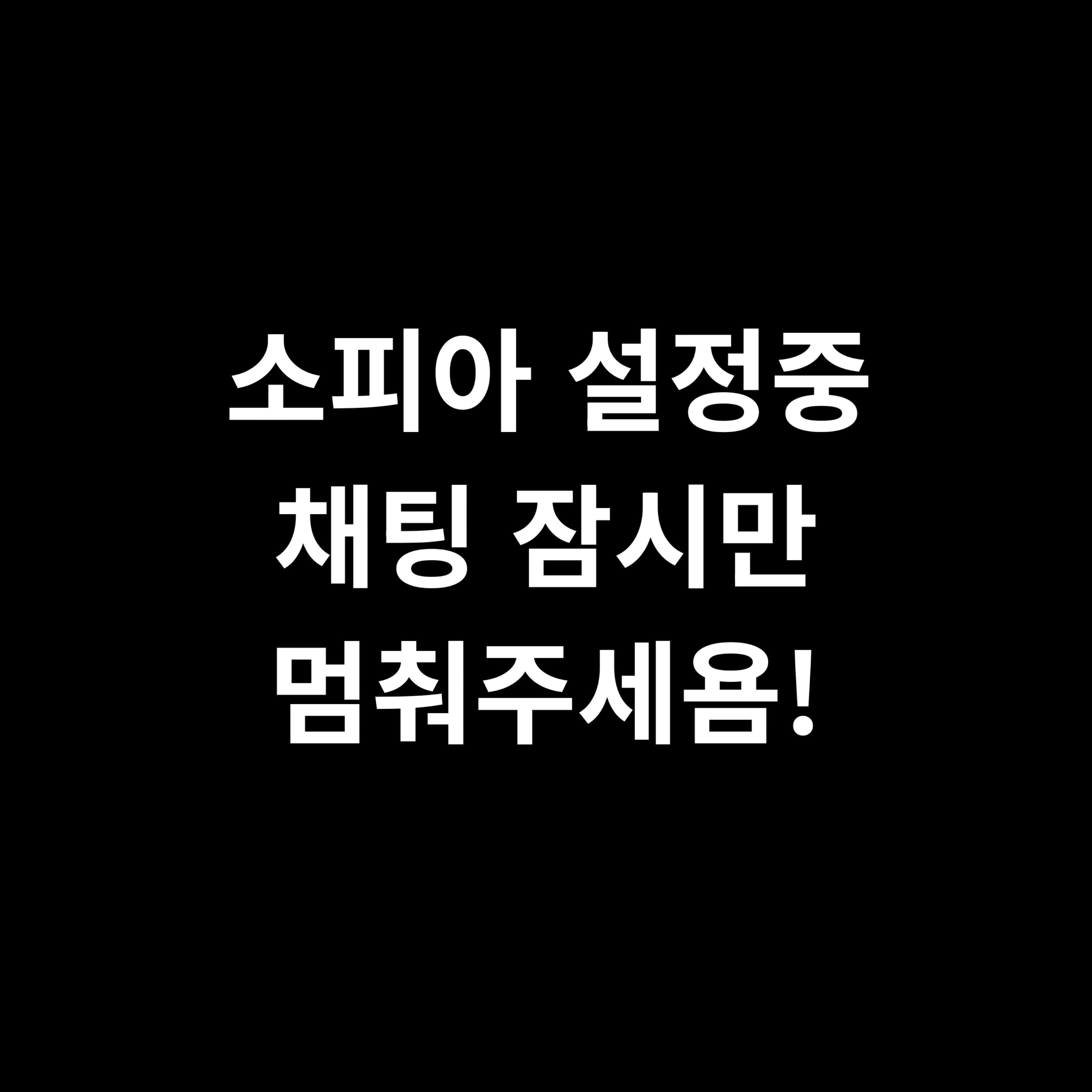 소피아 설정중 (입장 X)
