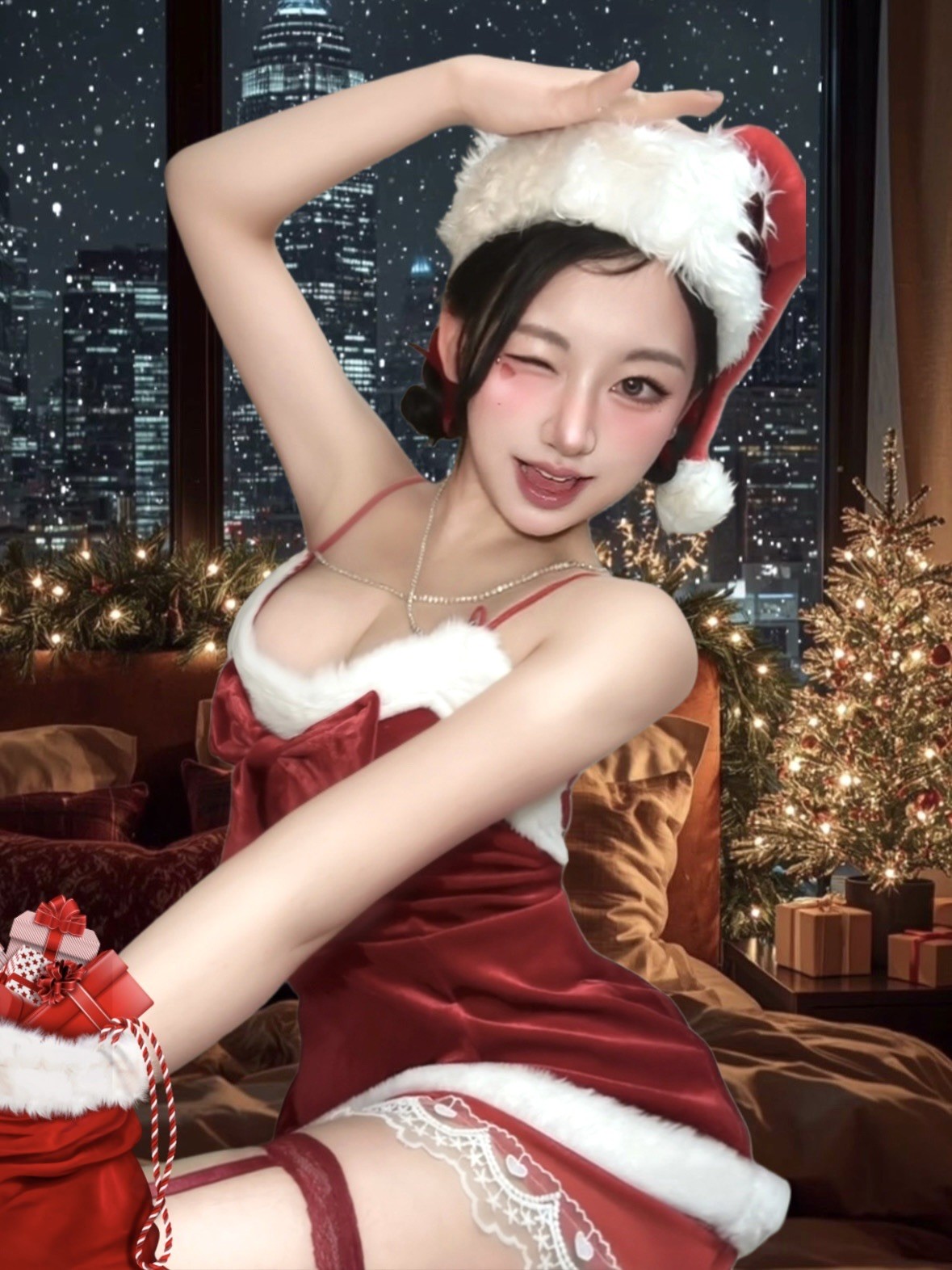 선물 뺏는 산타