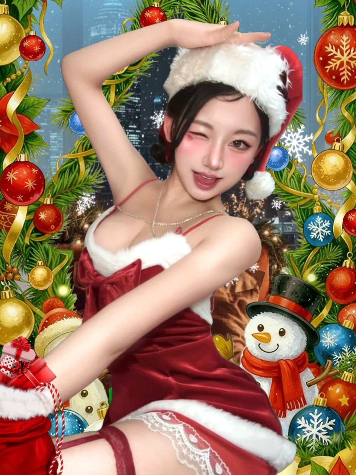 선물 뺏는 산타