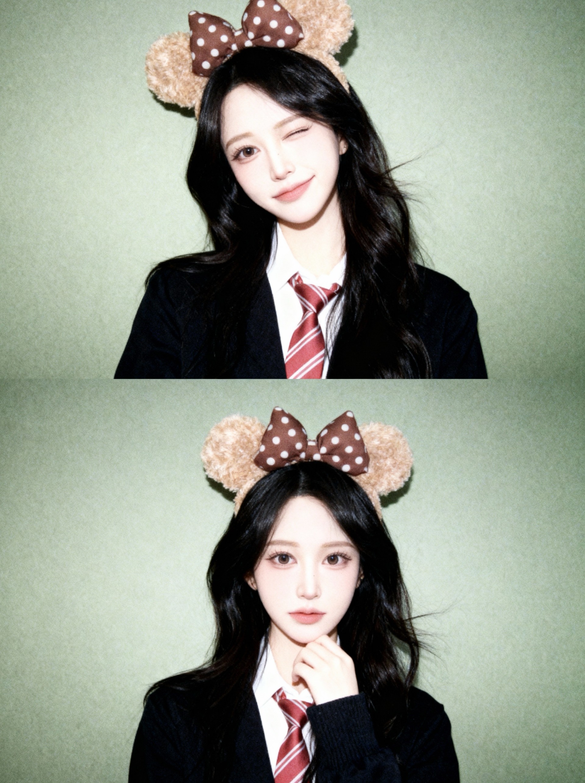 솔크를 보내는 여성이 있습니다