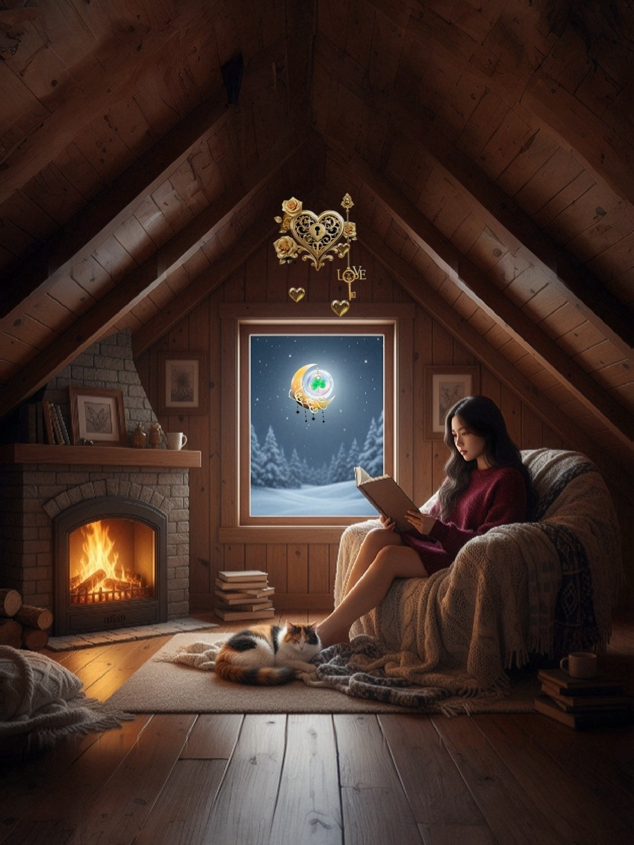 잠깐 책 읽는 포근한 다락방. 