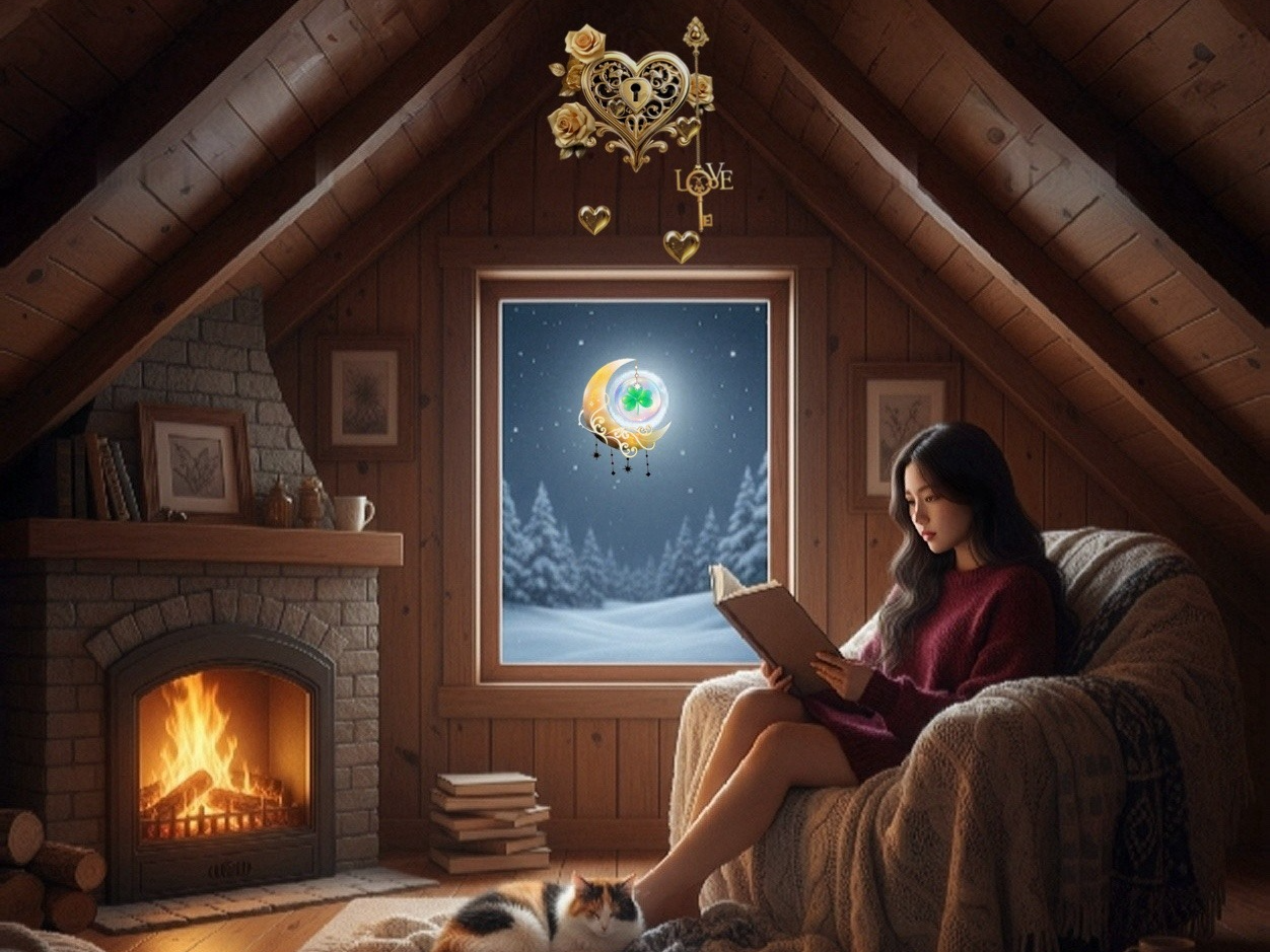 포근한 다락방. 