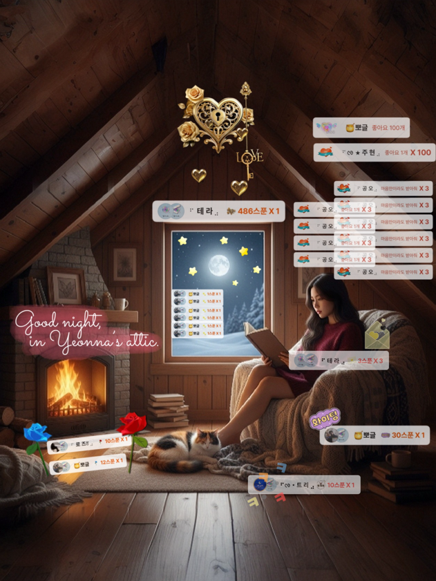 아침까지 포근한 다락방