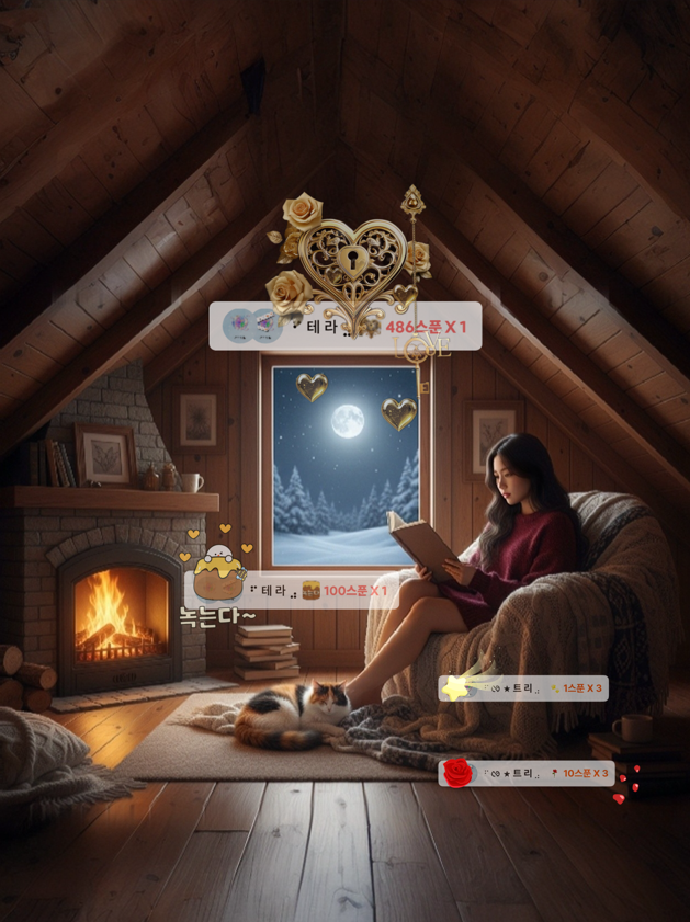 잠깐 책방, 아침까지 포근한 다락방