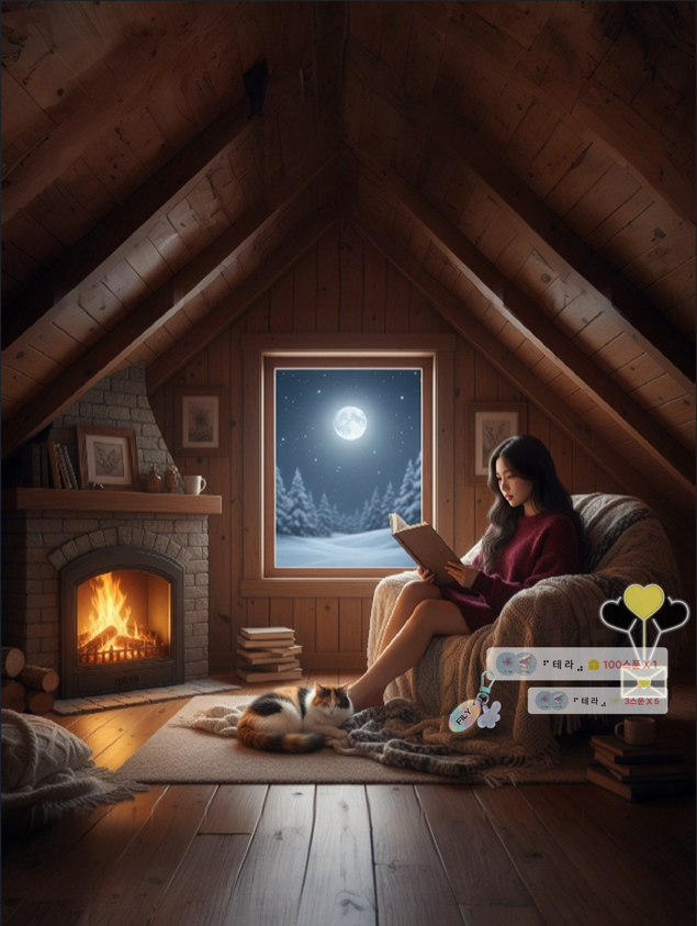 새벽 내내 포근한 다락방
