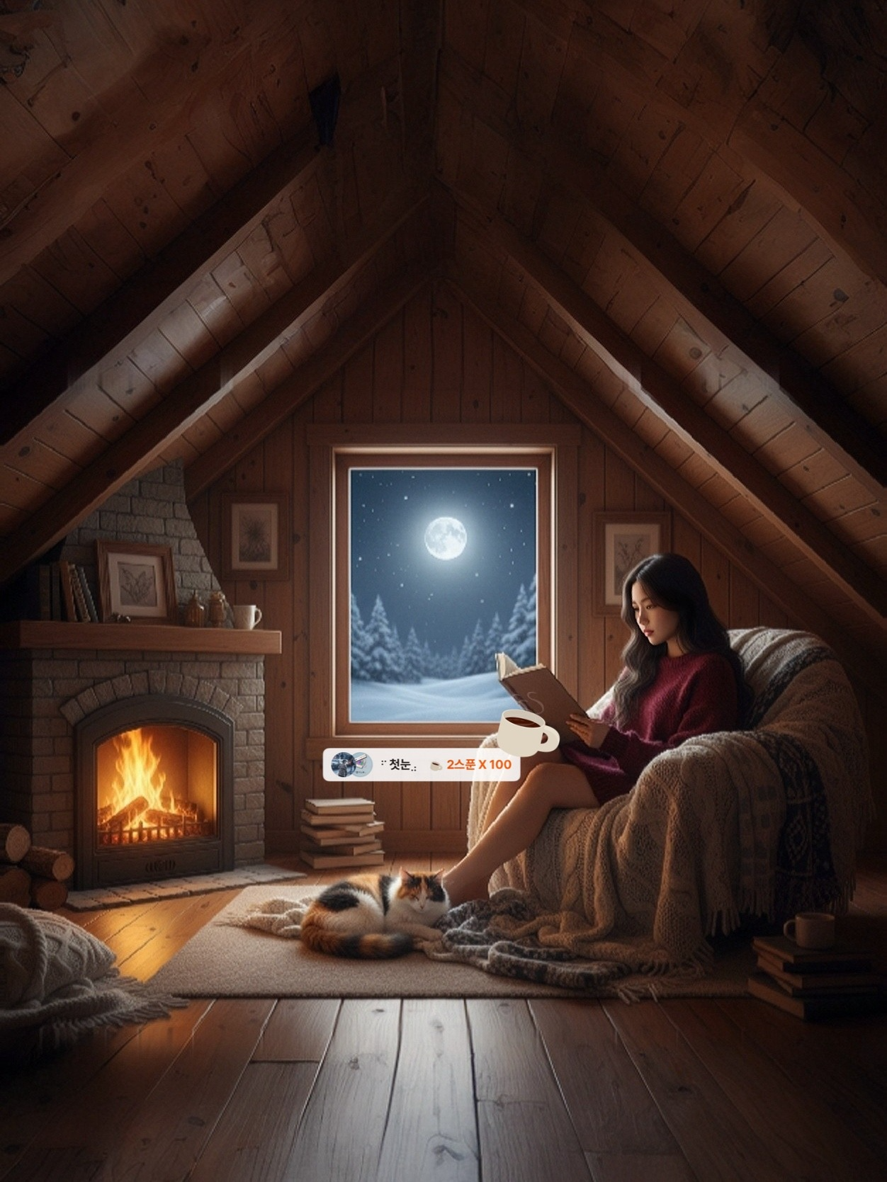 새벽 내내 포근한 다락방