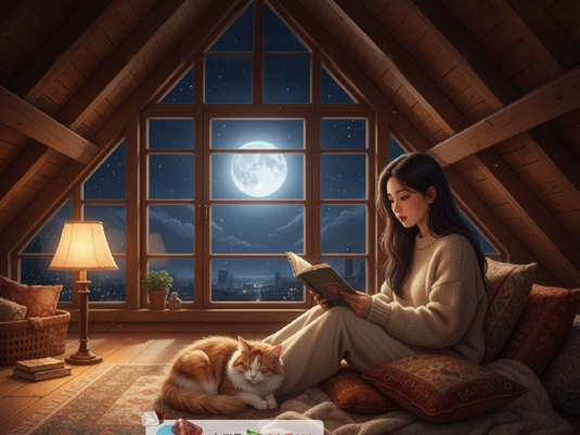 아침 내내 포근한 다락방