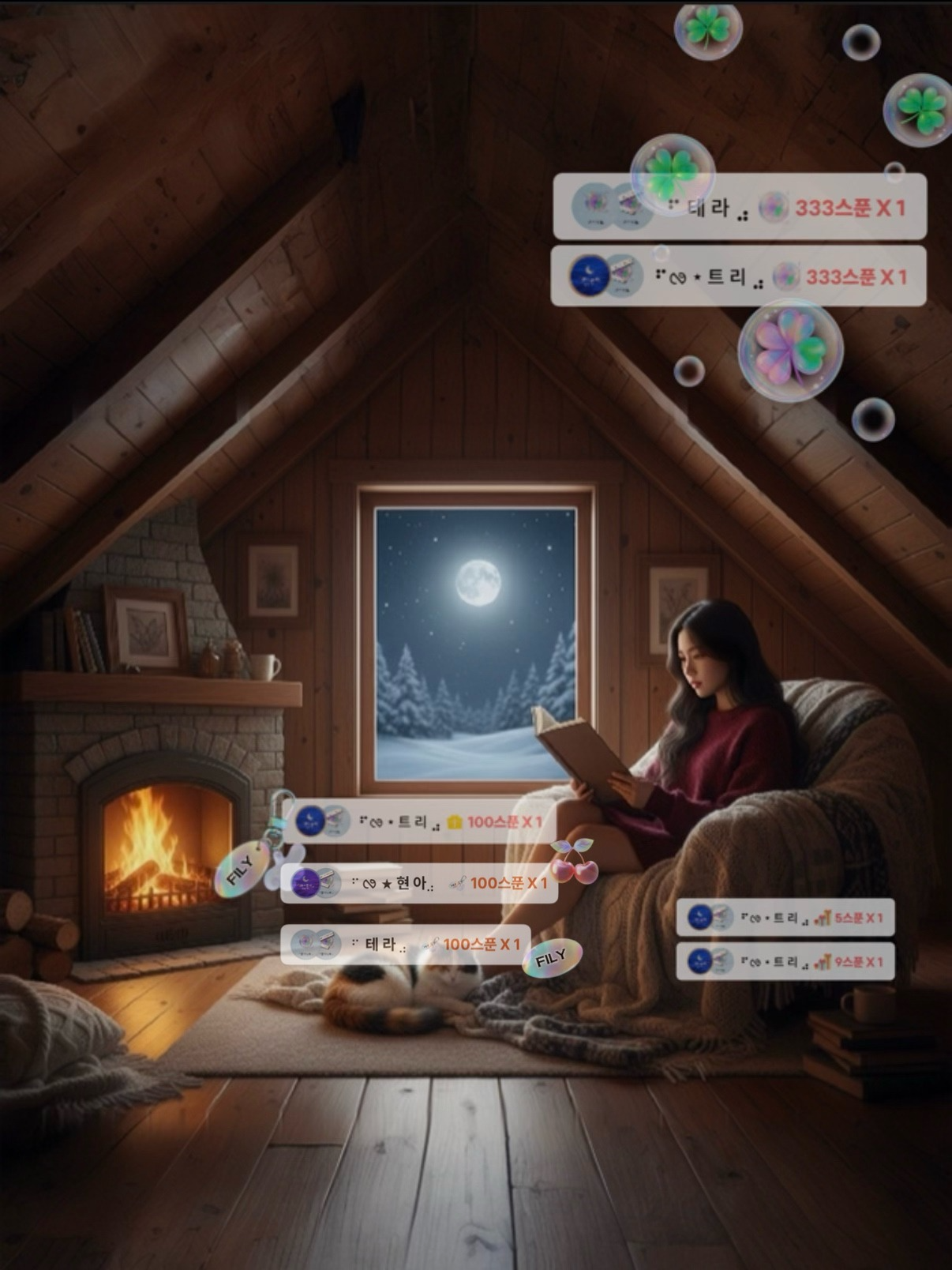 새벽 내내 포근한 다락방