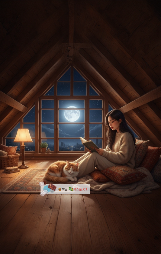 잠깐 책방, 아침 내내 포근한 다락방