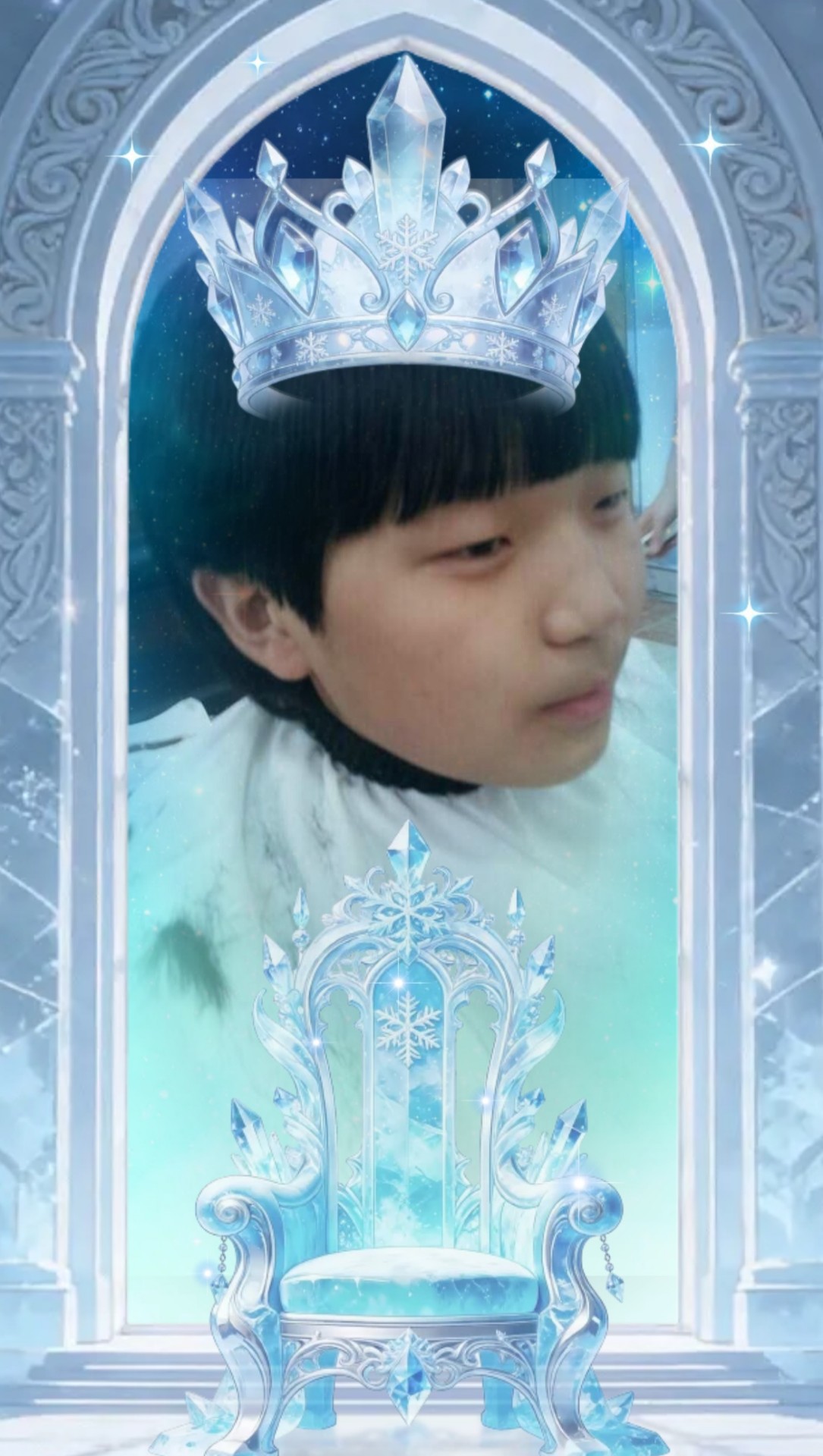 # 머리에 왕관 떳더염