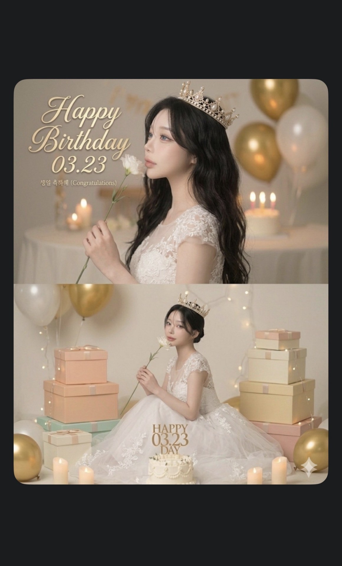 🎂생일 축하 감사합니다♥