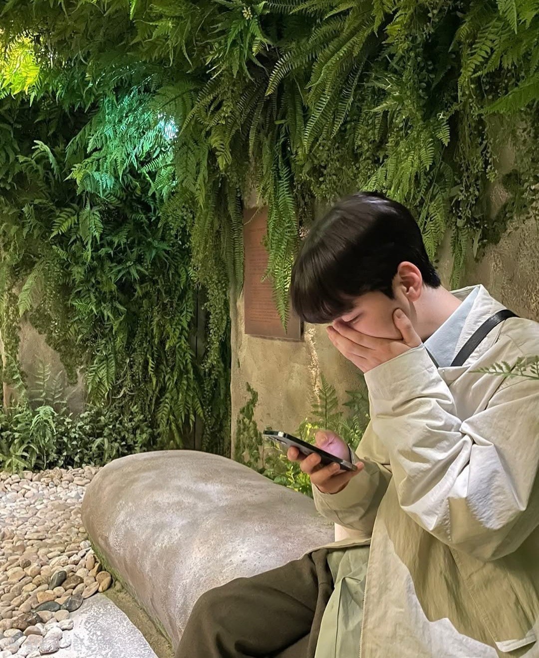 방송중에 잠들었다...