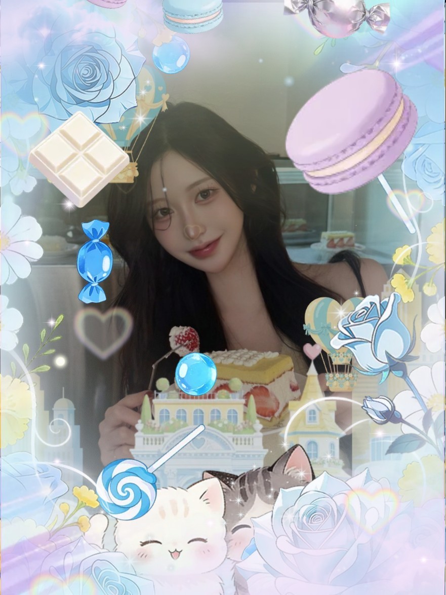 나는. 귀엽습니다 ◡̈ ♡