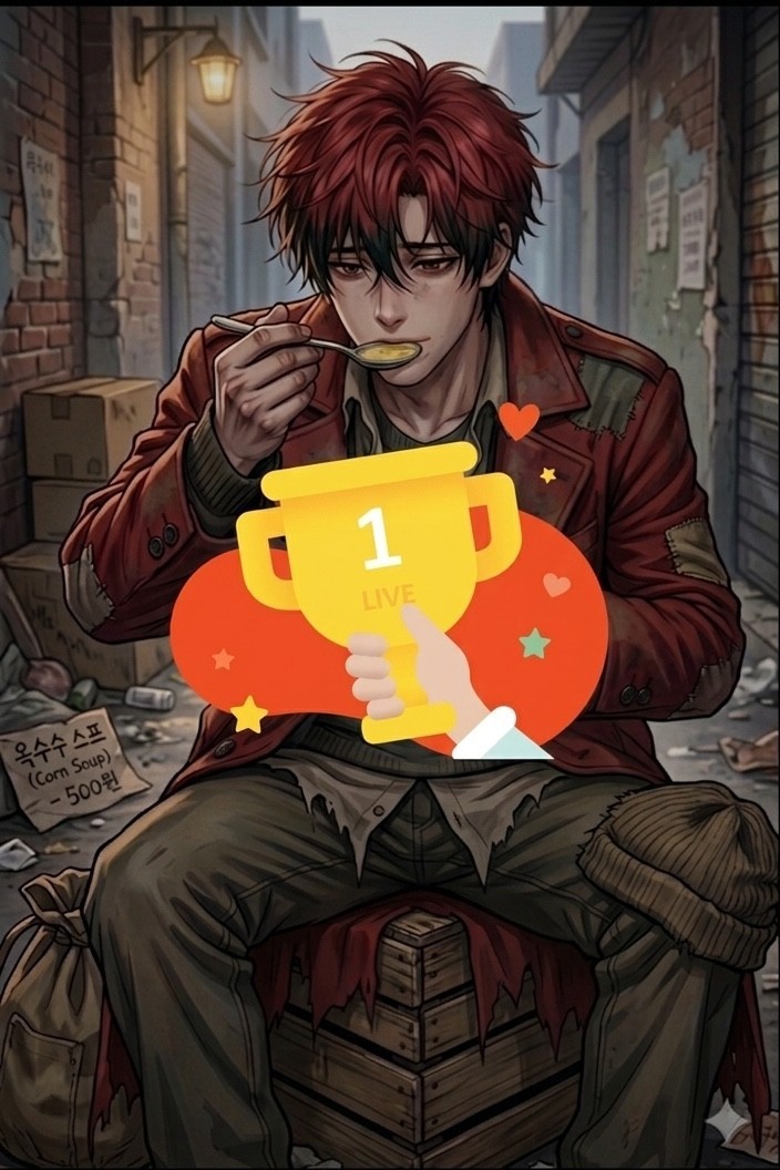 옥수수 스프로 연명하기 1일차