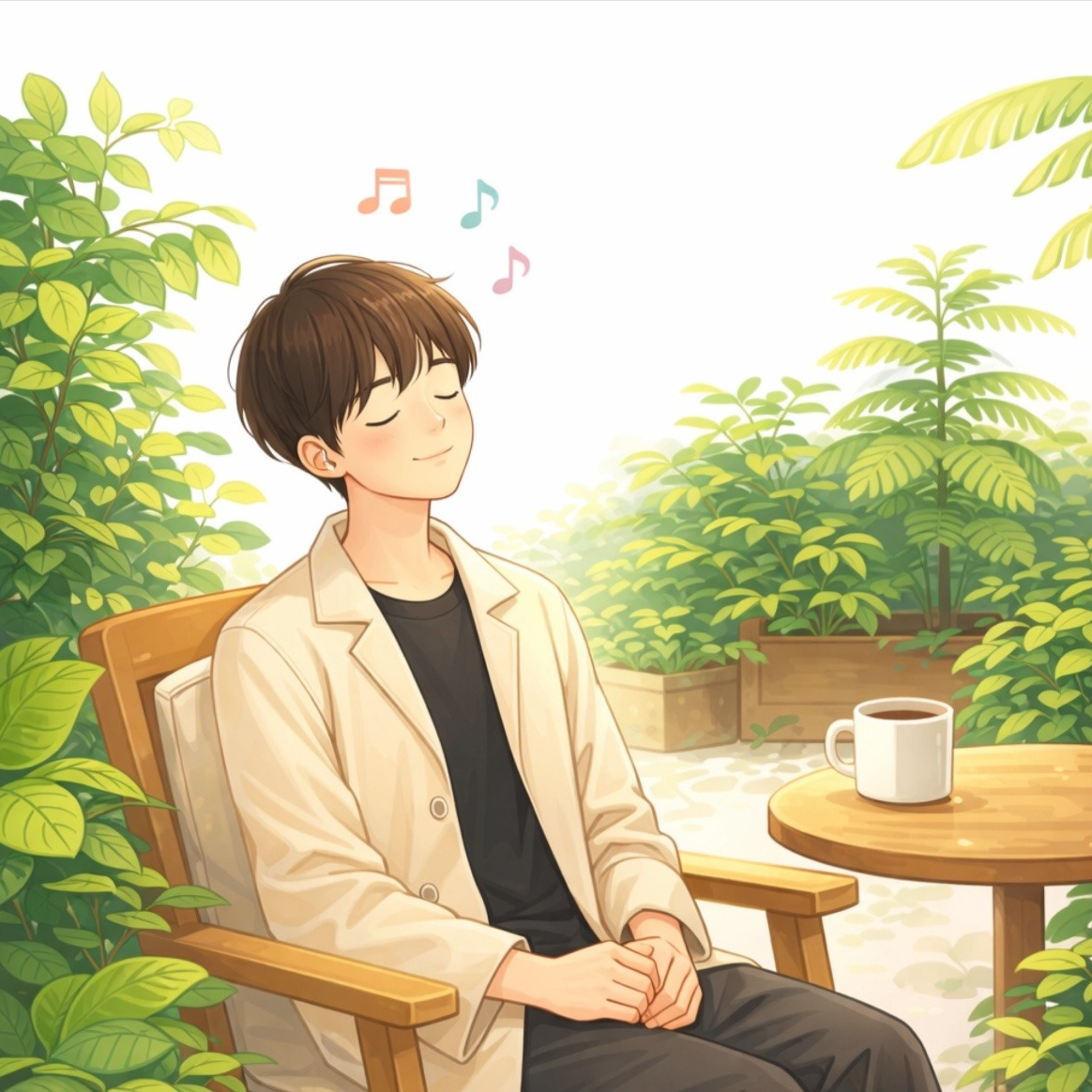 오후 노래(콜록)