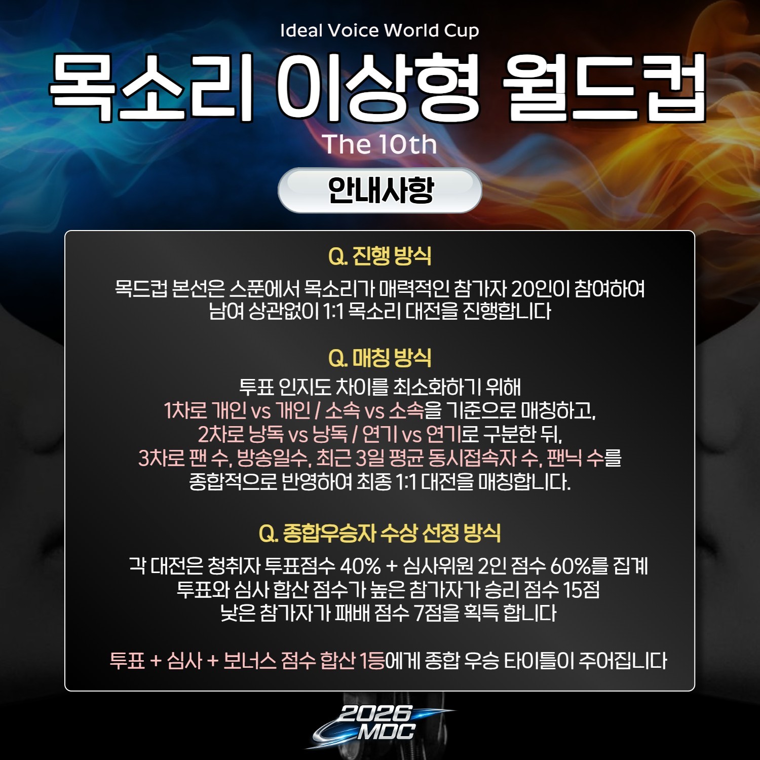 목소리 이상형 월드컵 본선 10회🏆