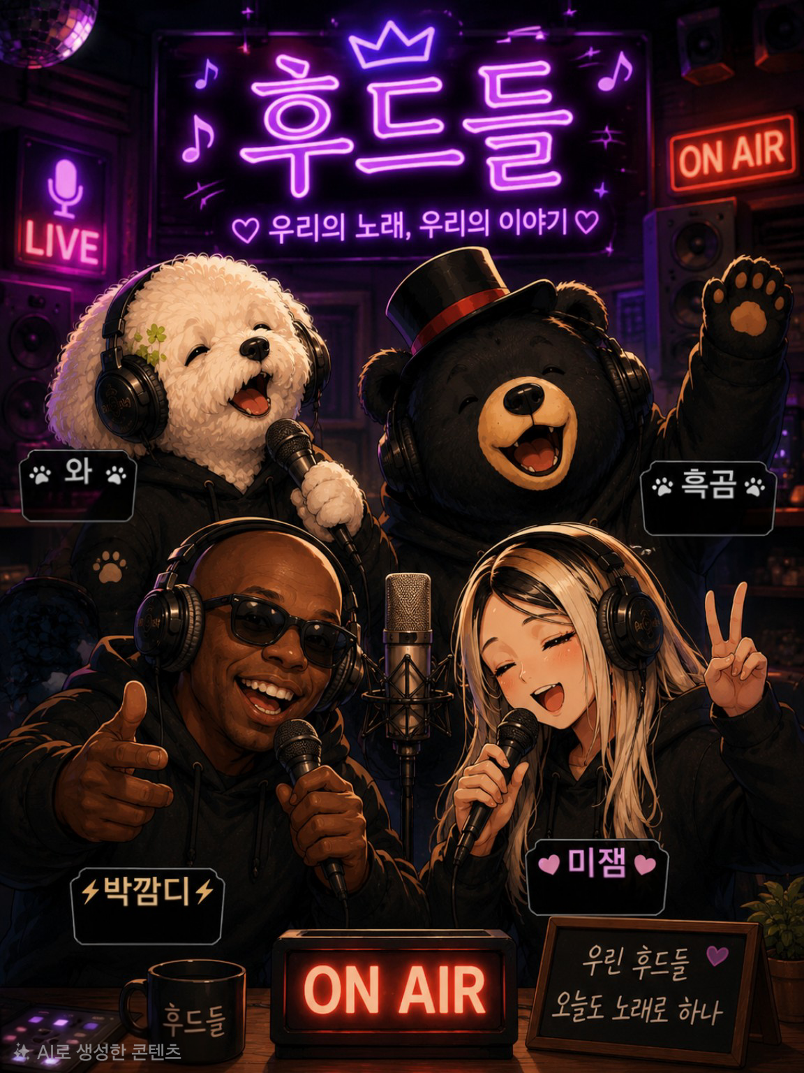 노래 잠깐  #후드들