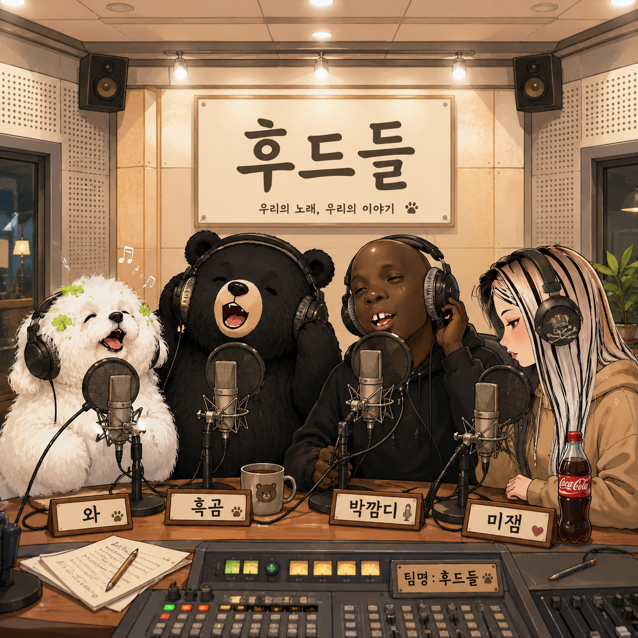 노래 잠깐  #후드들