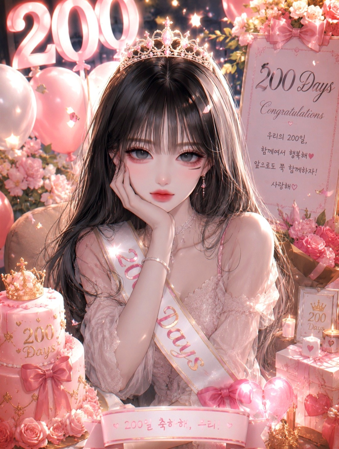 200일이래!!!!!!!!