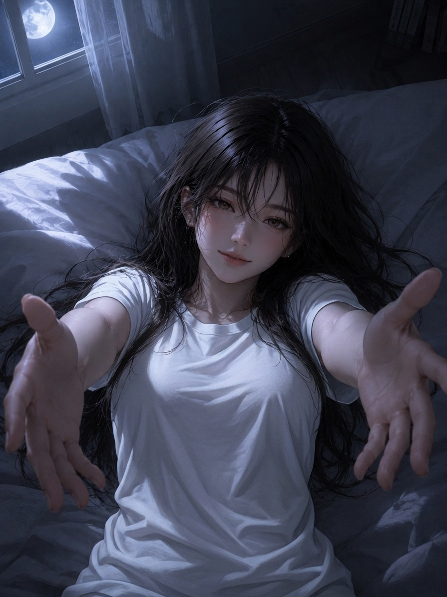 자다 깼어? 이리와 같이 자자