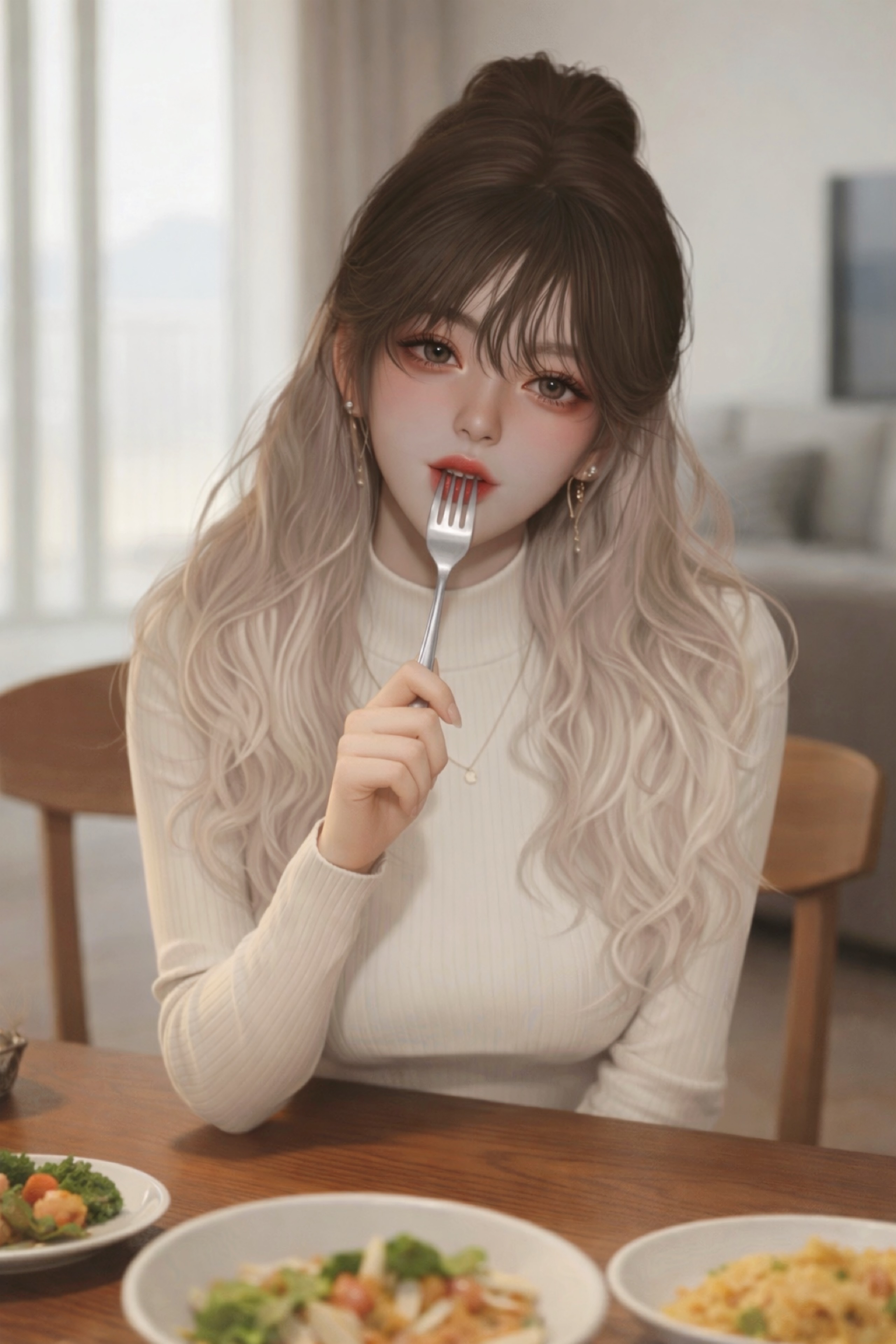 나 밥 좀 머그께