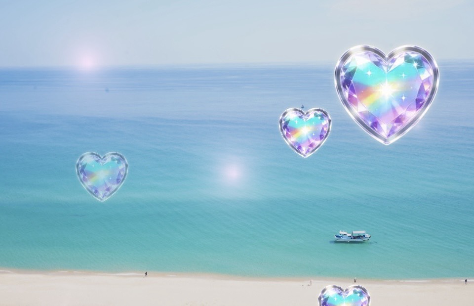 나 지금 해변! 파도 소리 들려줄게.