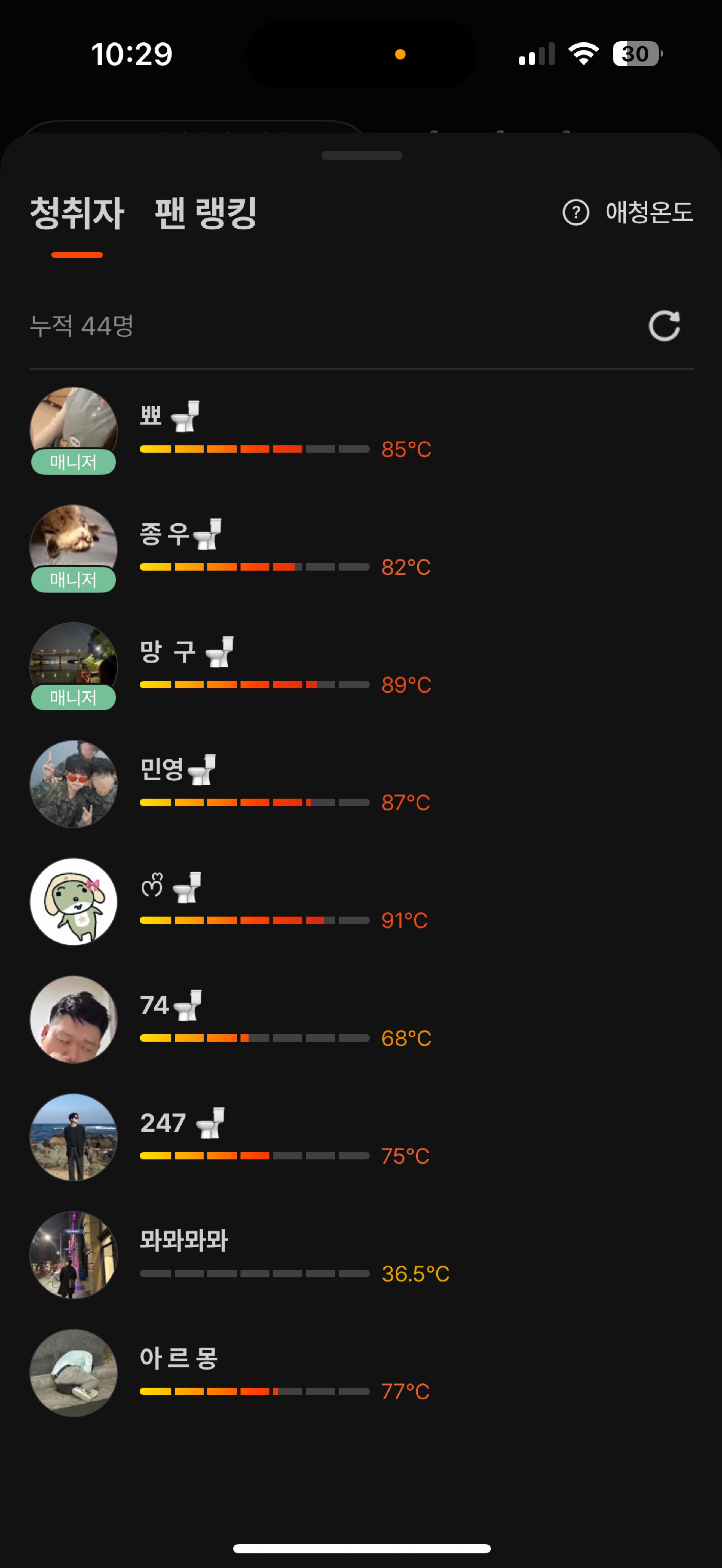 오늘 마지막 방송하겠습니다 10시🚽