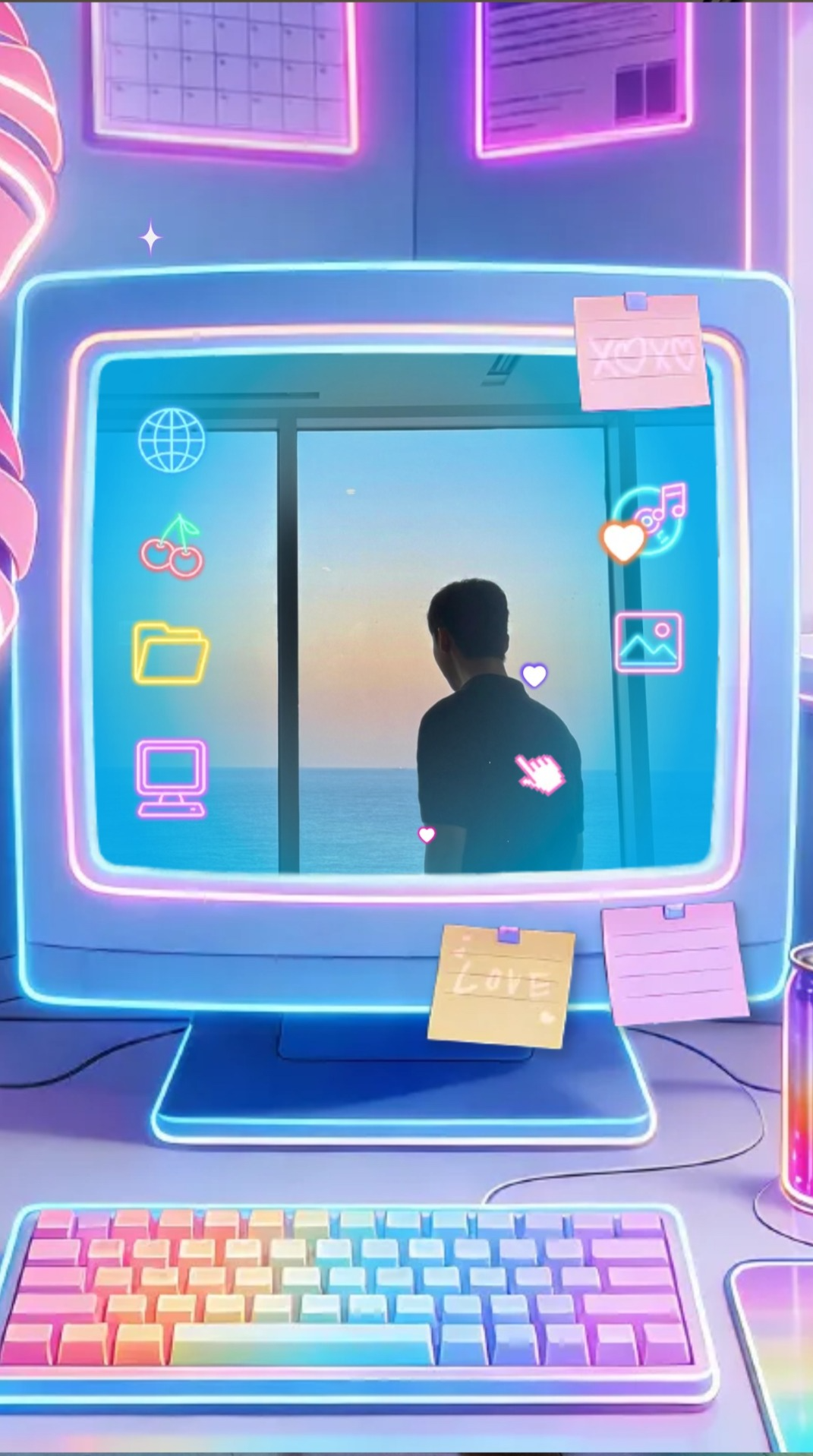 나 보러 와