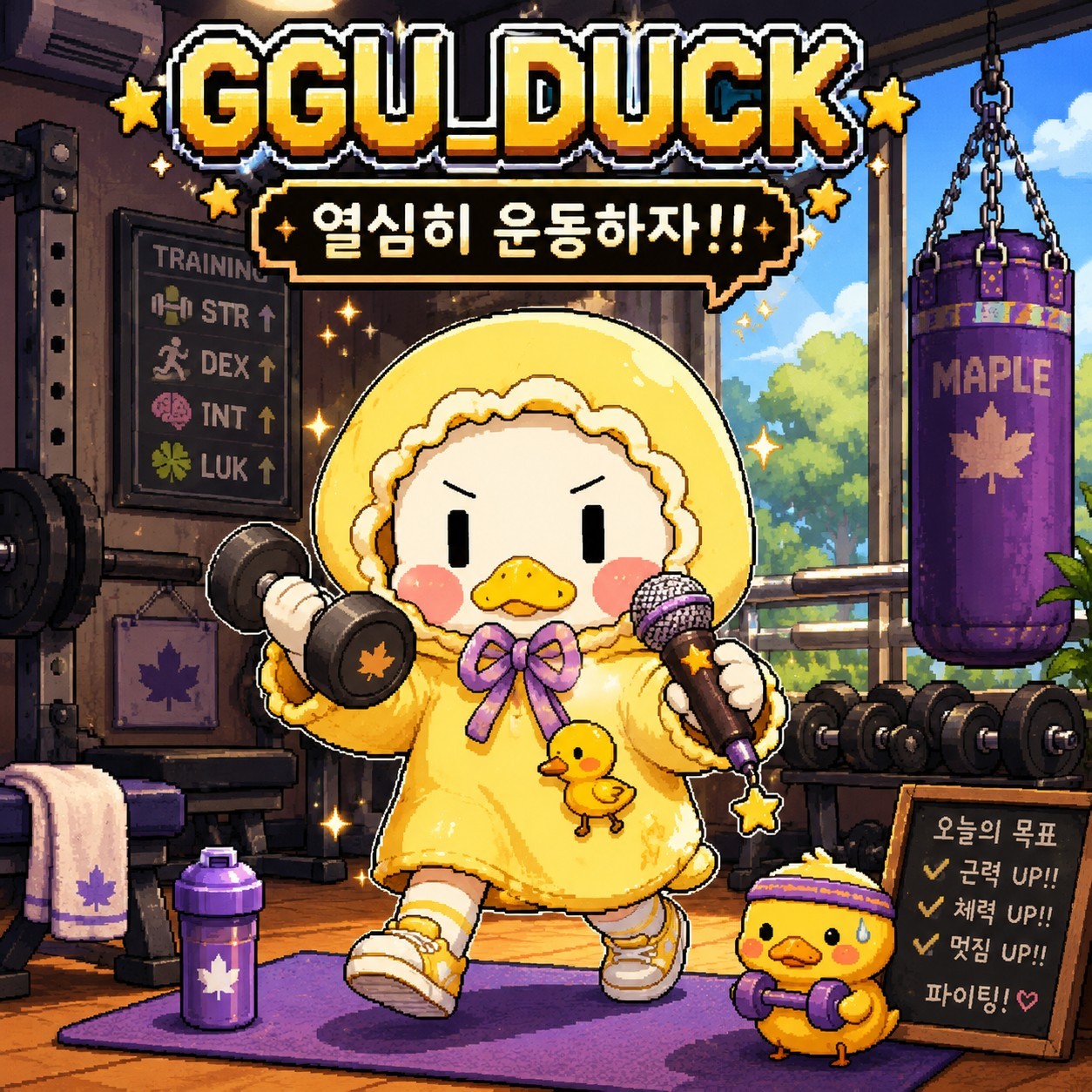 운동을 해