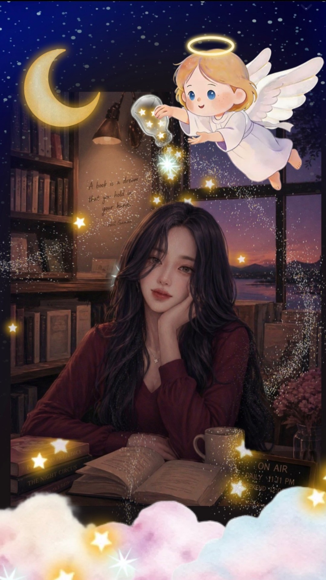 📚이리와요, 수면책읽는 예쁜여자🌛