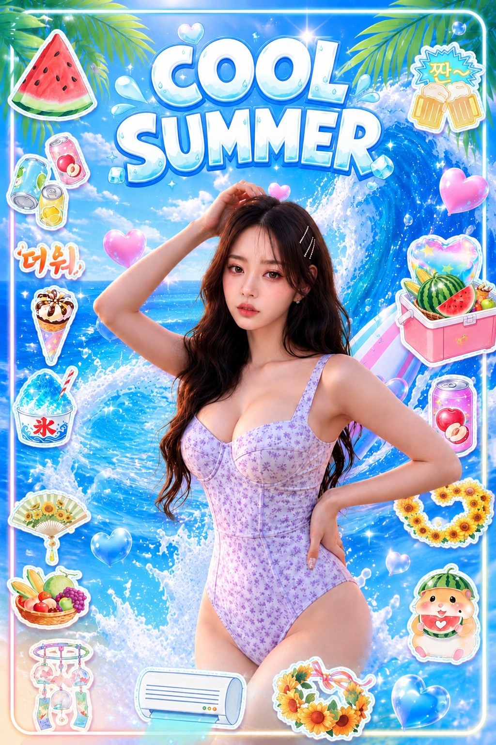 더운 여름 다 비키💦
