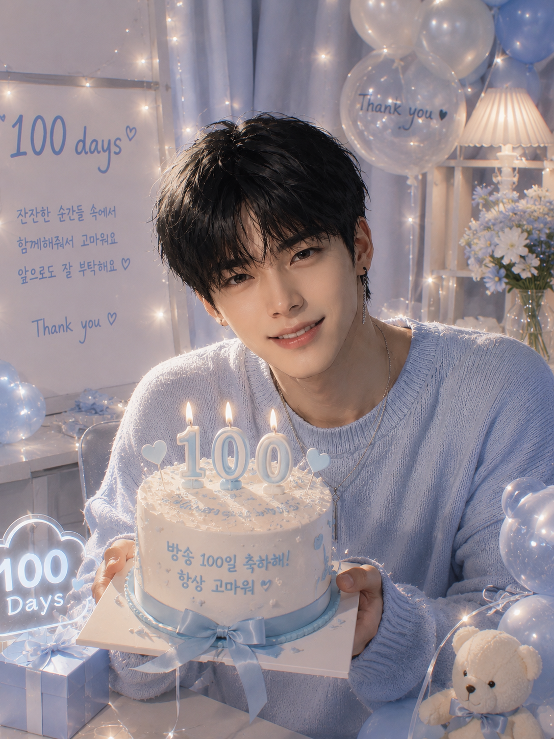 100일된 강아지의 방송