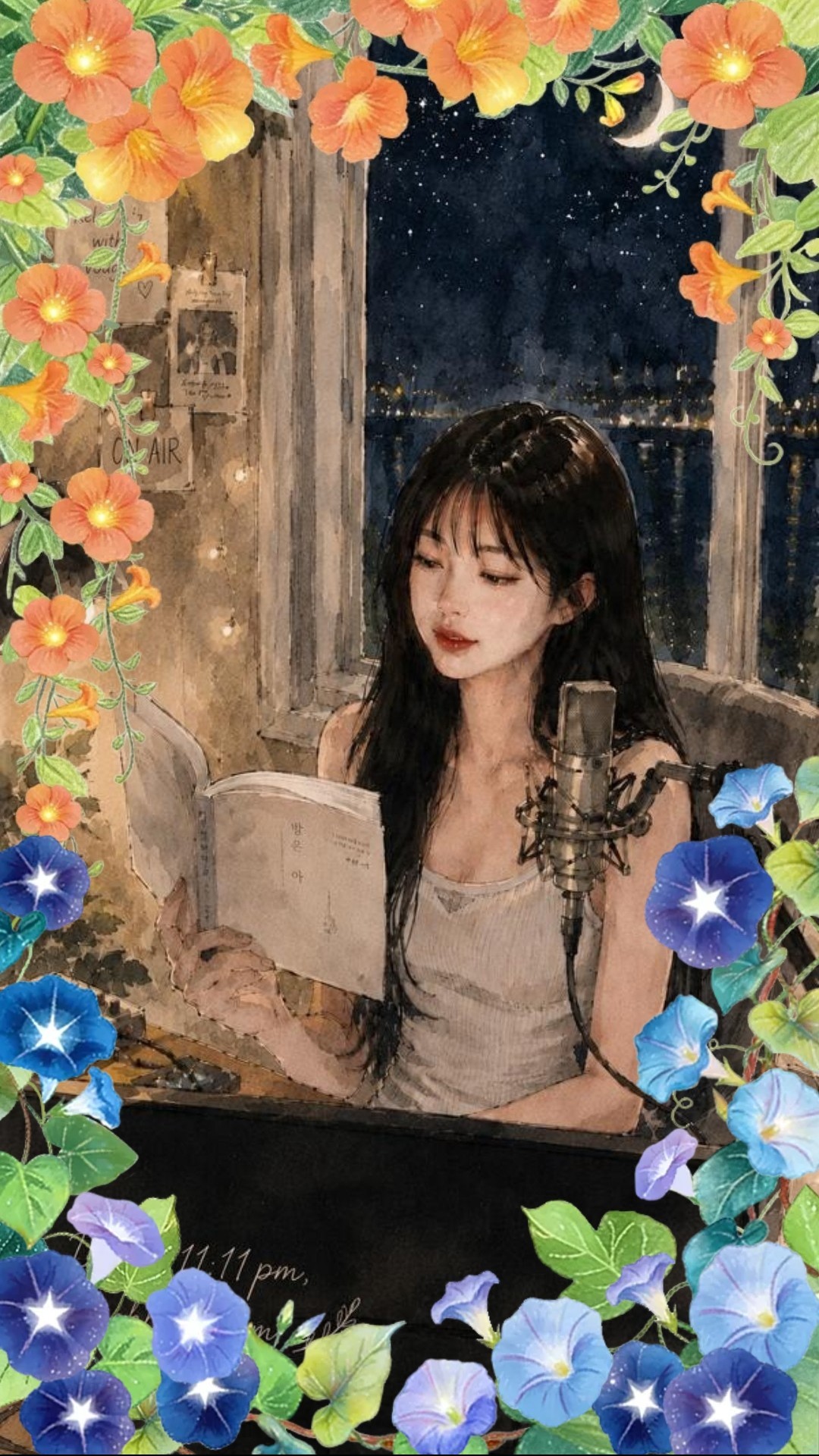 🌝이리와요, 수면책읽는 예쁜여자📚