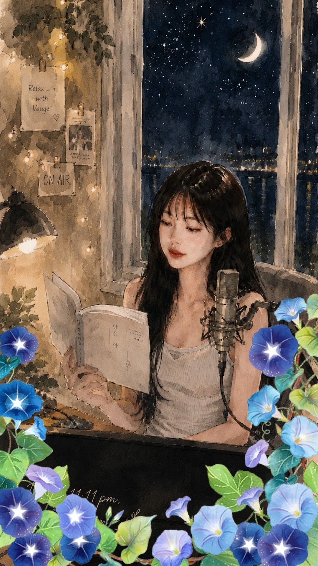 🌝이리와요, 수면책읽는 예쁜여자📚