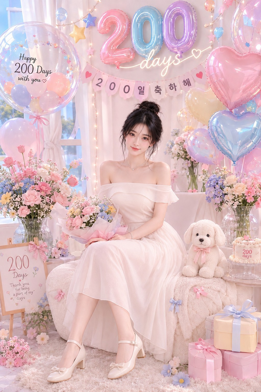 200일이에요 -`♡´-