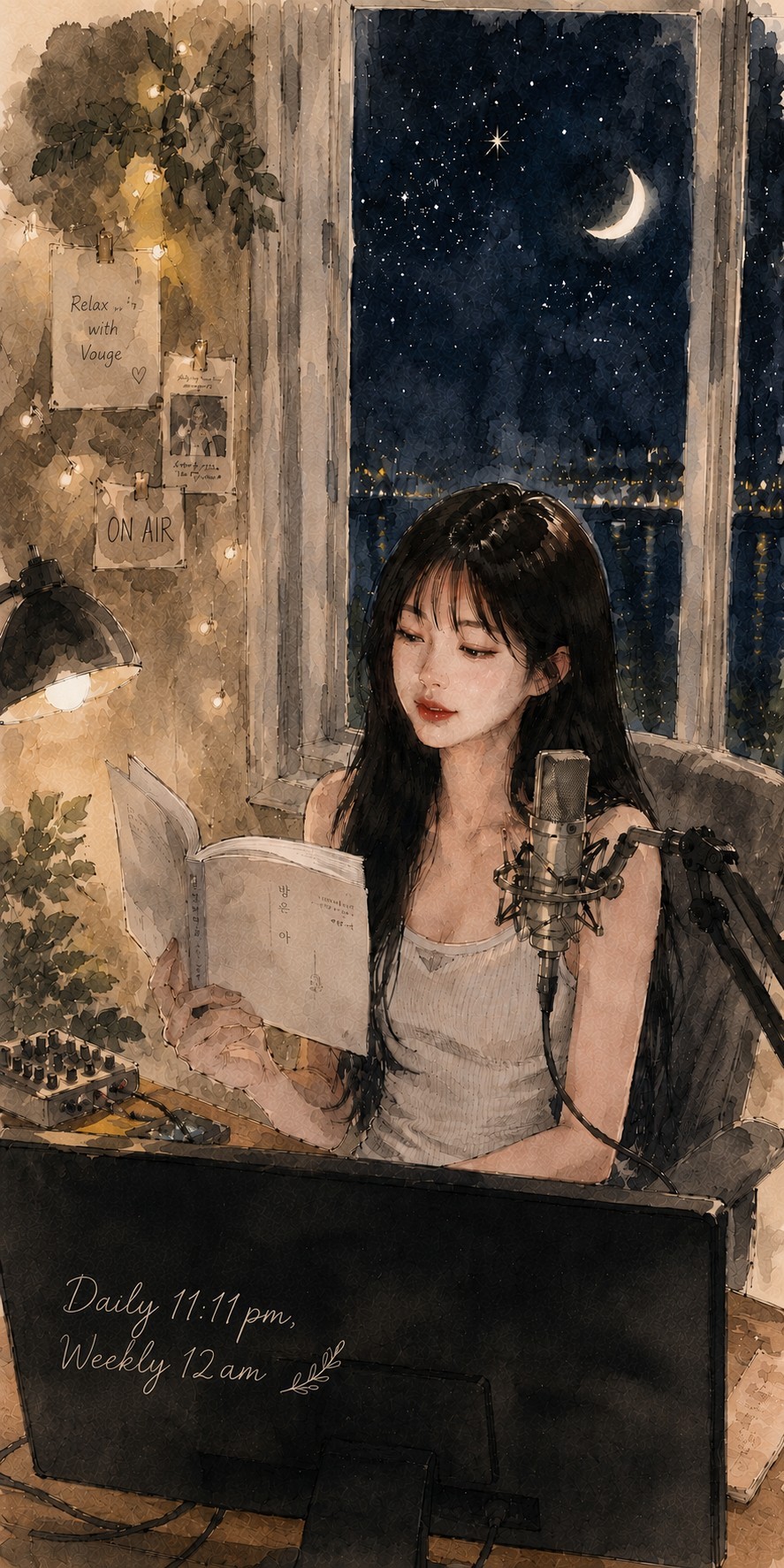 🌝오늘은, 수면책읽는 뽀그여동생📚