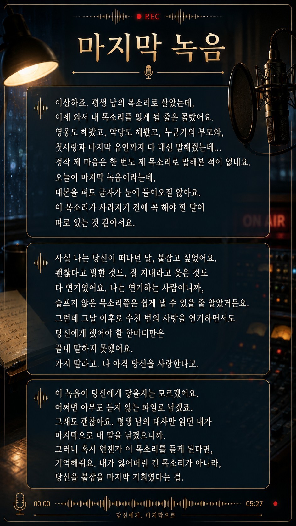 앞퉈 리딩&낭독 파앗희🍷