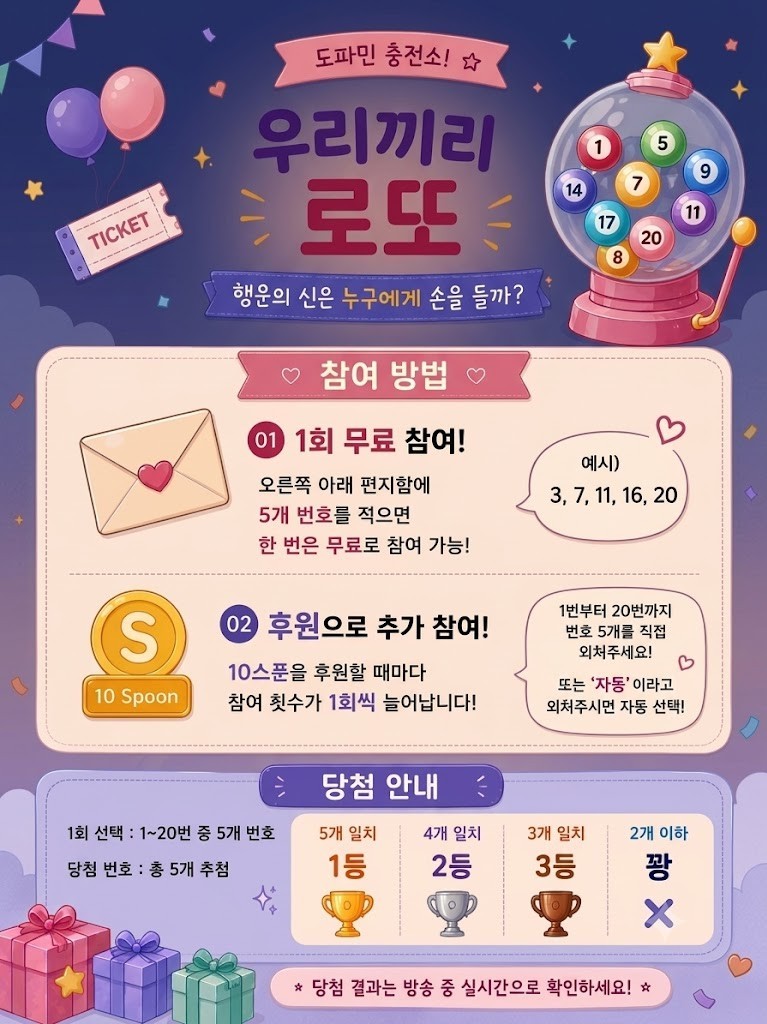 🍀 행운의 주인공은 누구?✨