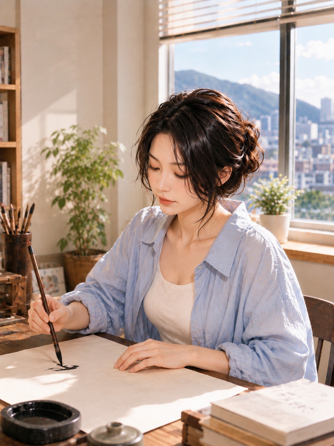 글씨 쓰면서 소통 방송.