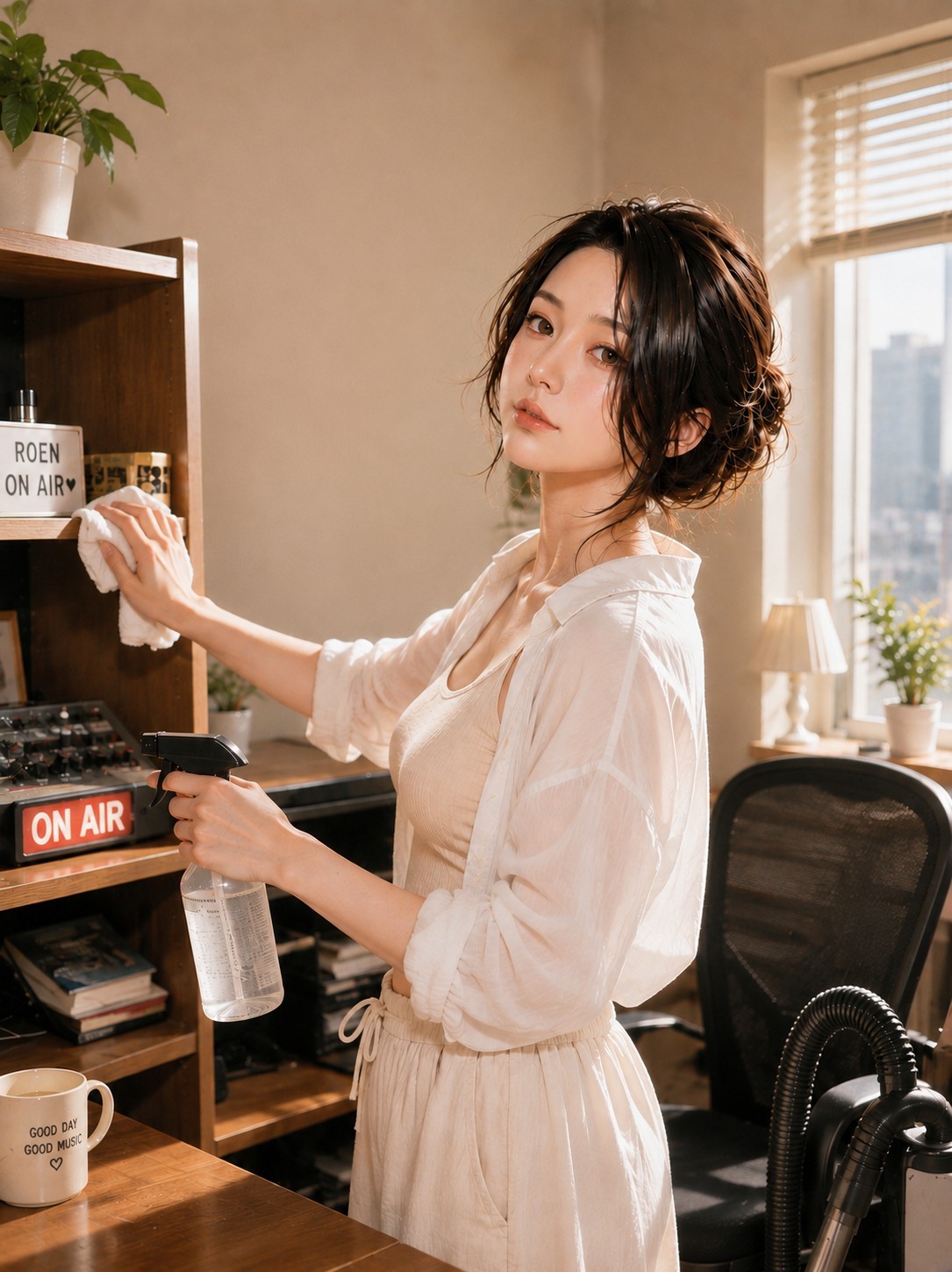 청소 + 쉬는중