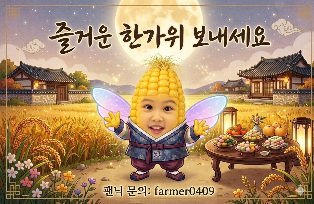 추석 잘 보내세요 ^^ ㅋ
